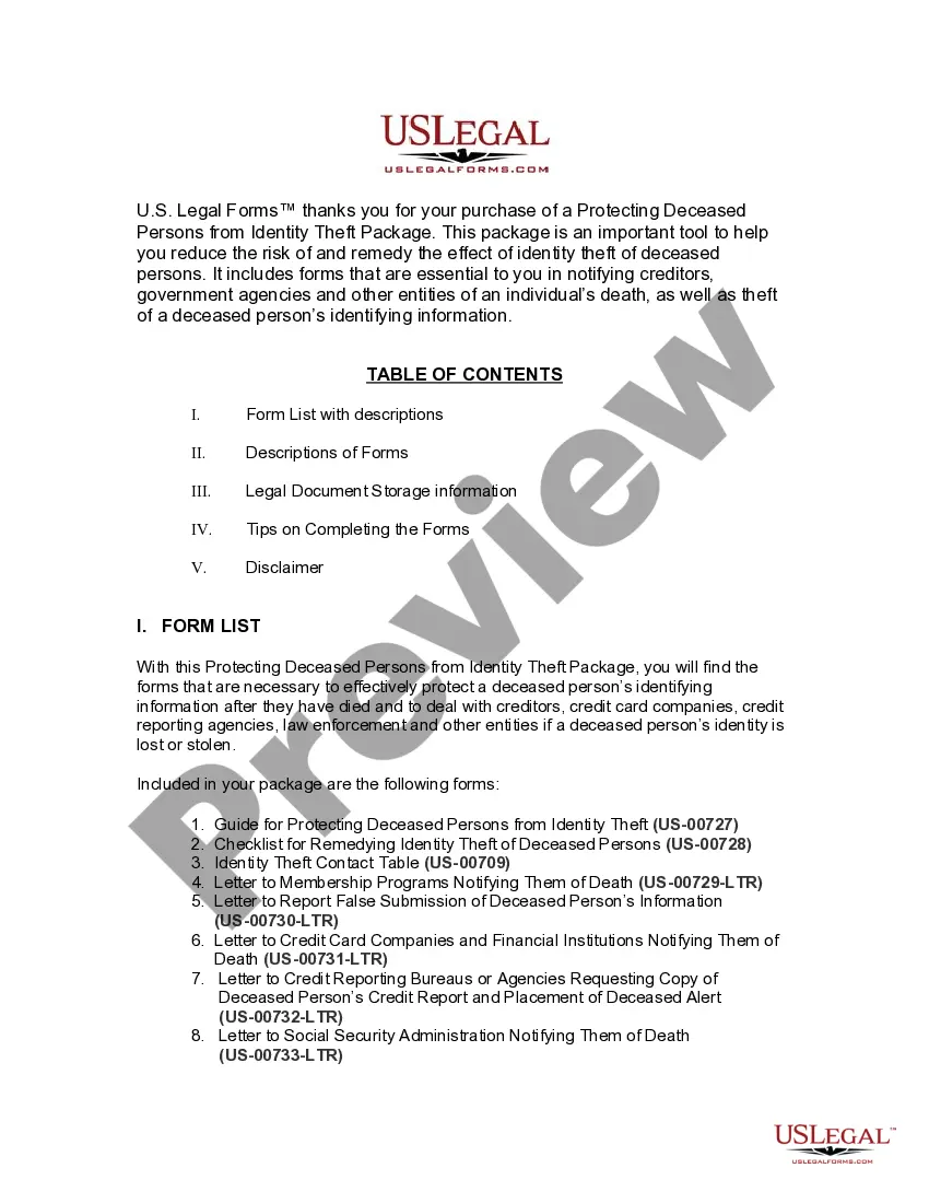 Preview South Carolina Protecting Deceased Persons from Identity Theft