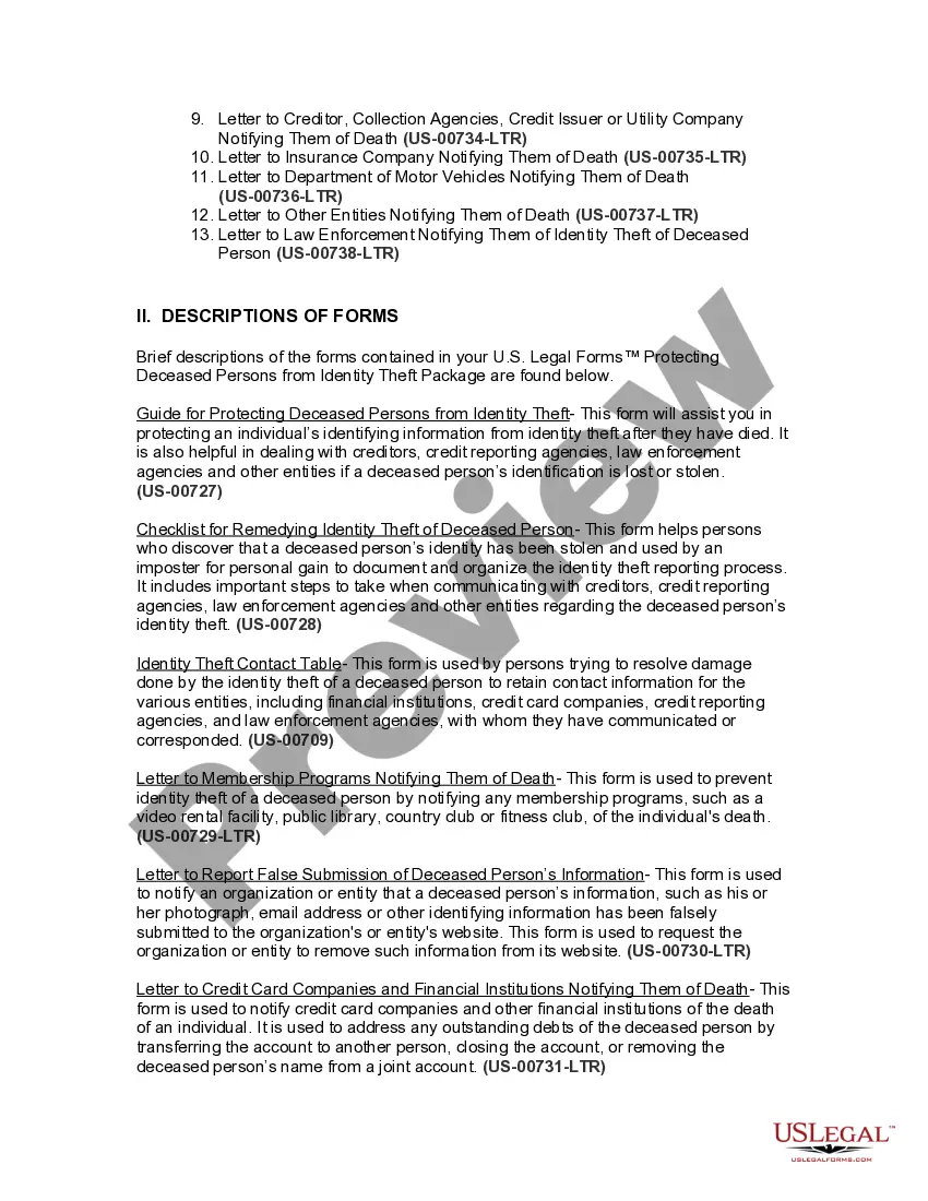 Preview South Carolina Protecting Deceased Persons from Identity Theft