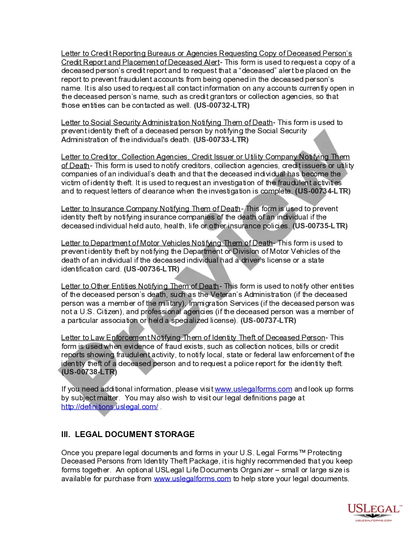 Preview South Carolina Protecting Deceased Persons from Identity Theft