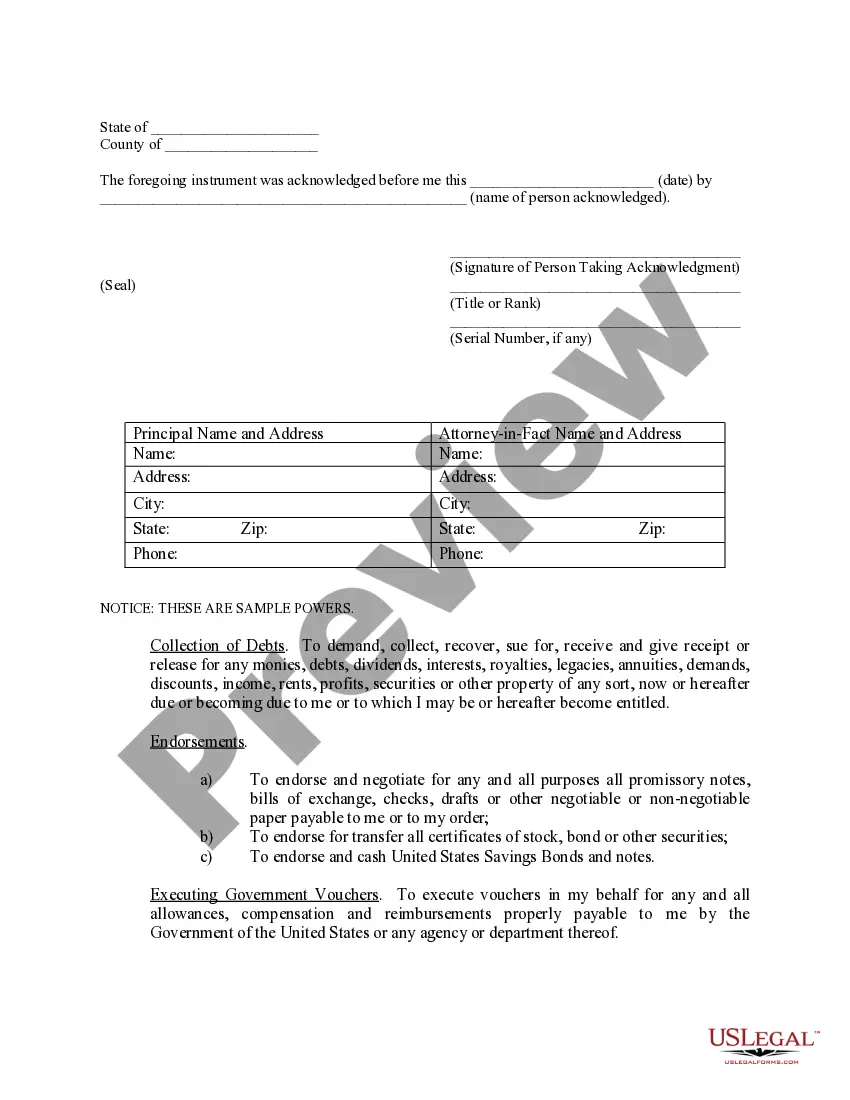 Get Limited Power of Attorney where you Specify Powers with Sample Powers Included Preview Limited Power of Attorney where you Specify Powers with Sample Powers Included