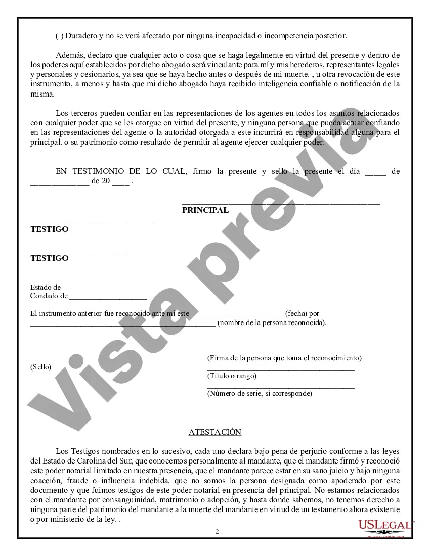 Preview Poder Notarial Limitado para Transacciones de Acciones y Poderes Corporativos