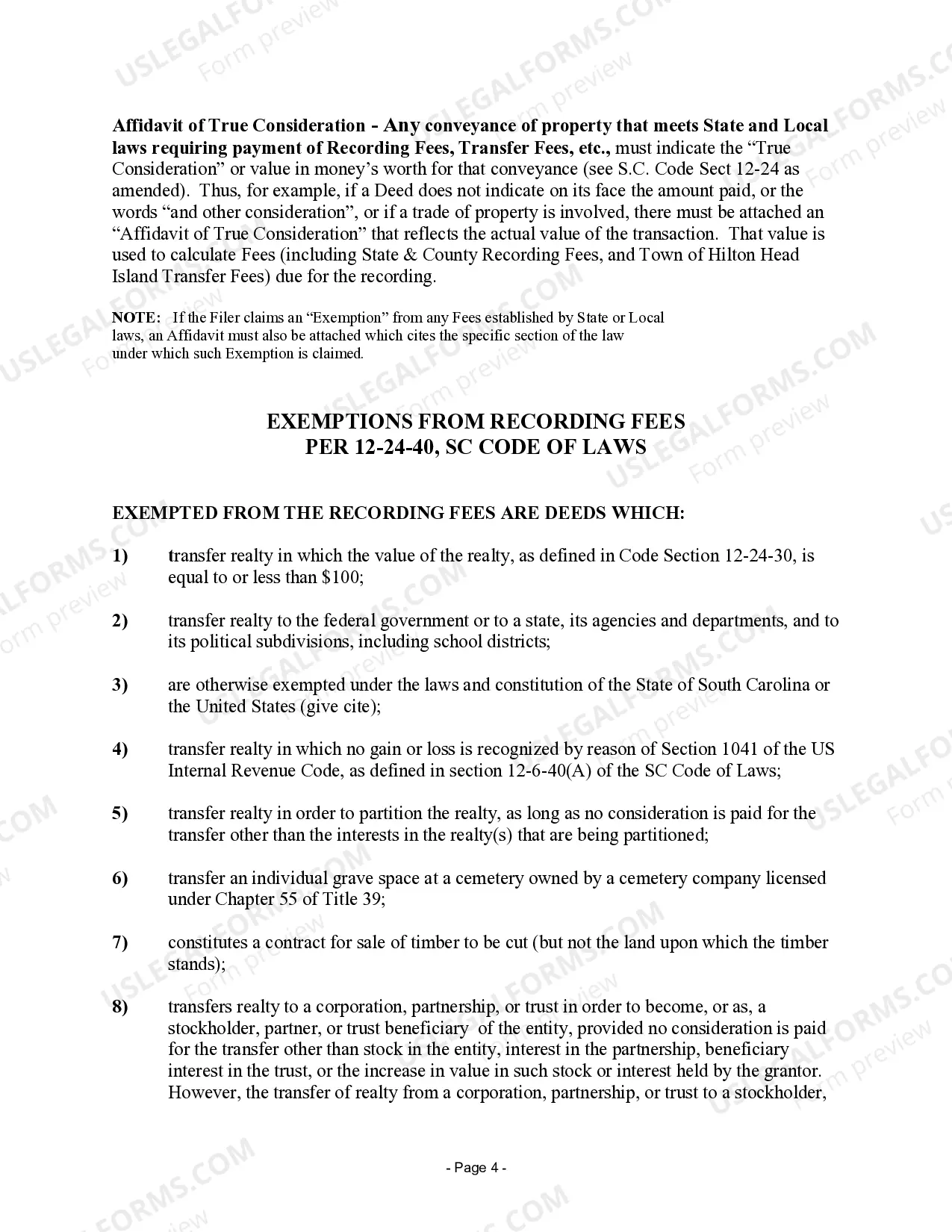 Preview Warranty Deed for Husband and Wife Converting Property from Tenants in Common to Joint Tenancy