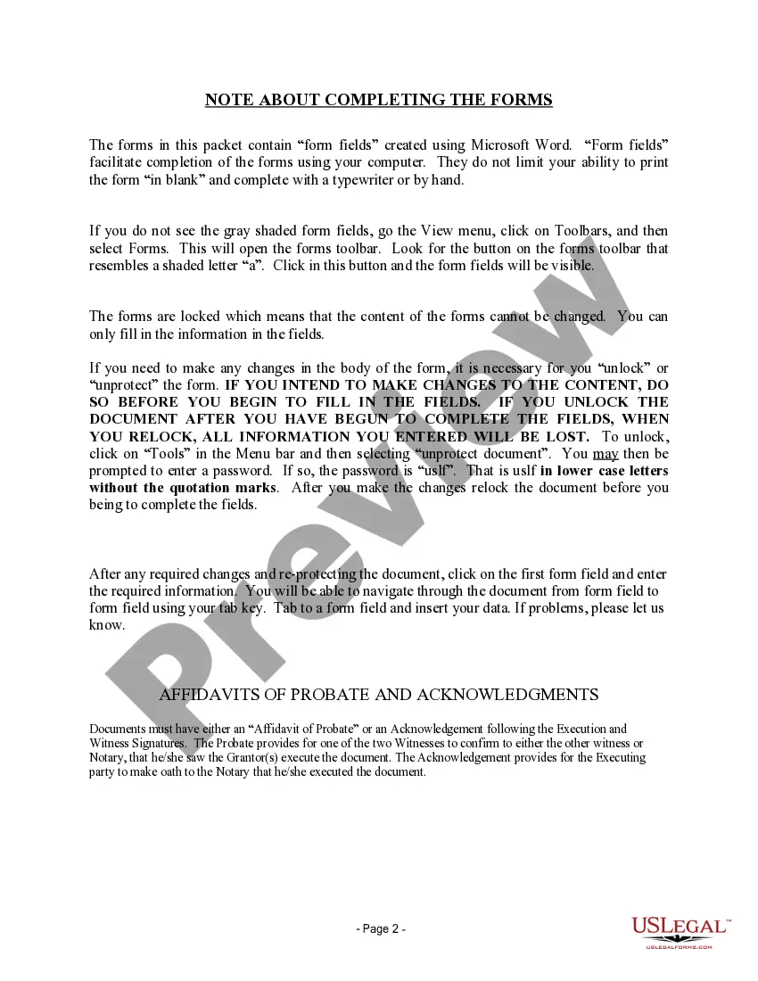 Preview General Warranty Deed for Husband and Wife from Joint Tenants to Tenants in Common