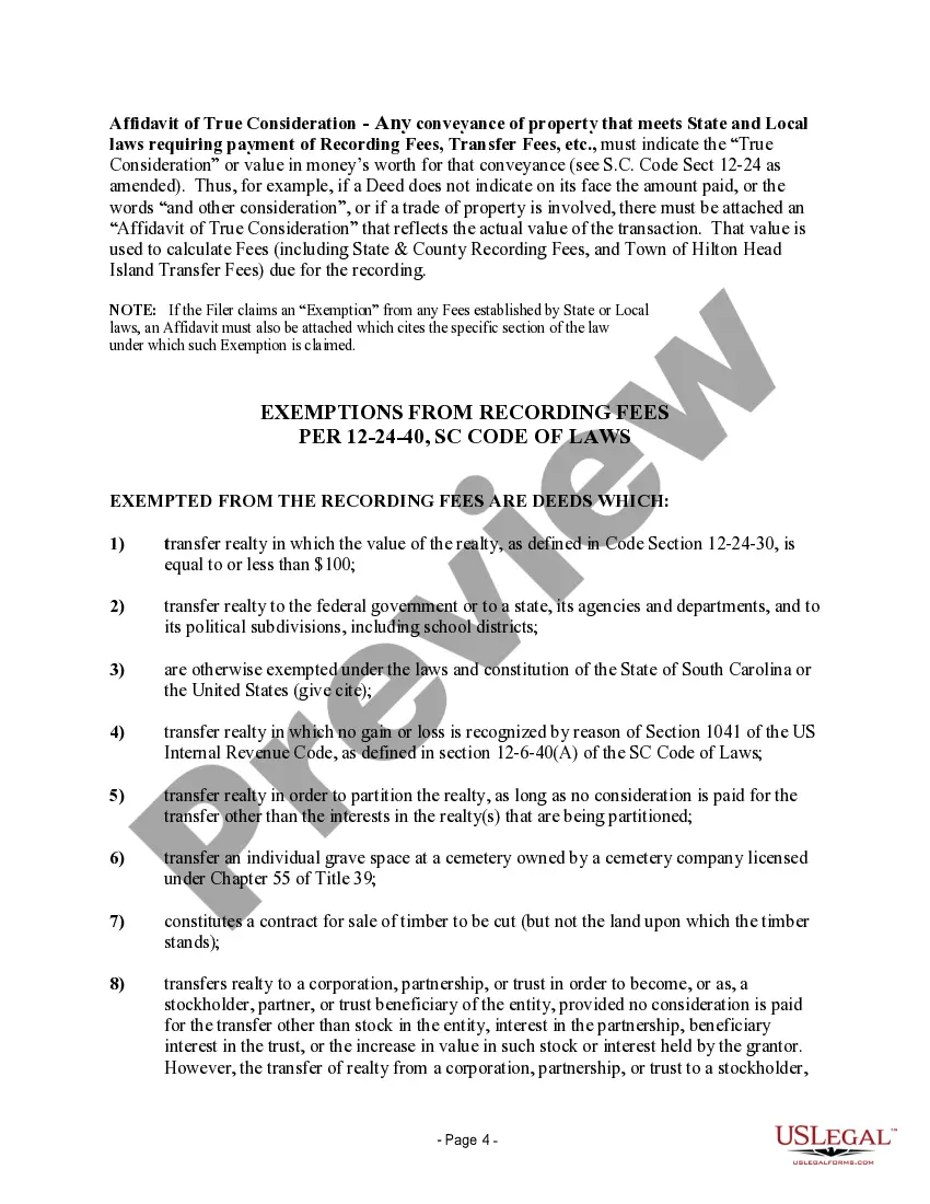 Preview General Warranty Deed for Husband and Wife from Joint Tenants to Tenants in Common
