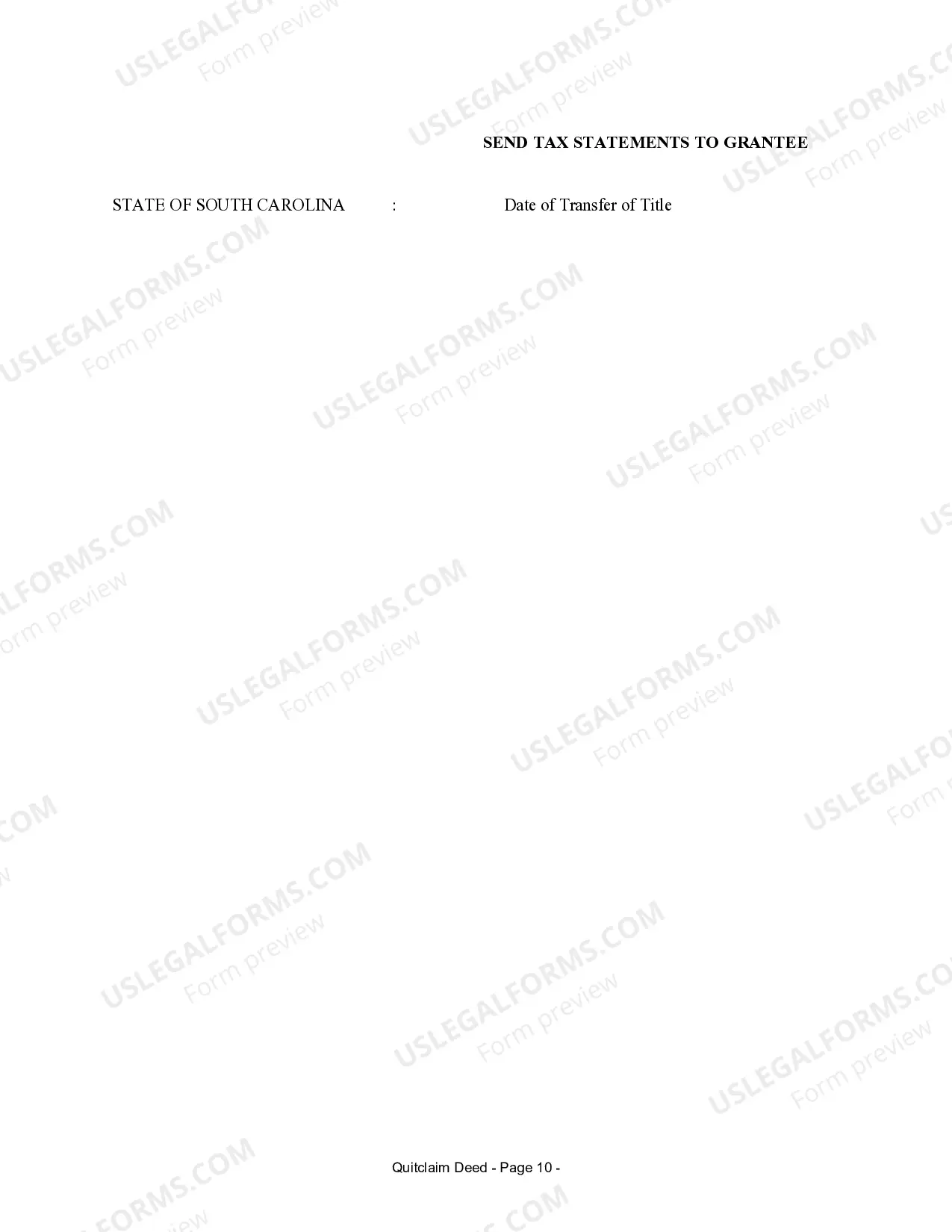 Preview Quitclaim Deed for Three Individuals to One Individual