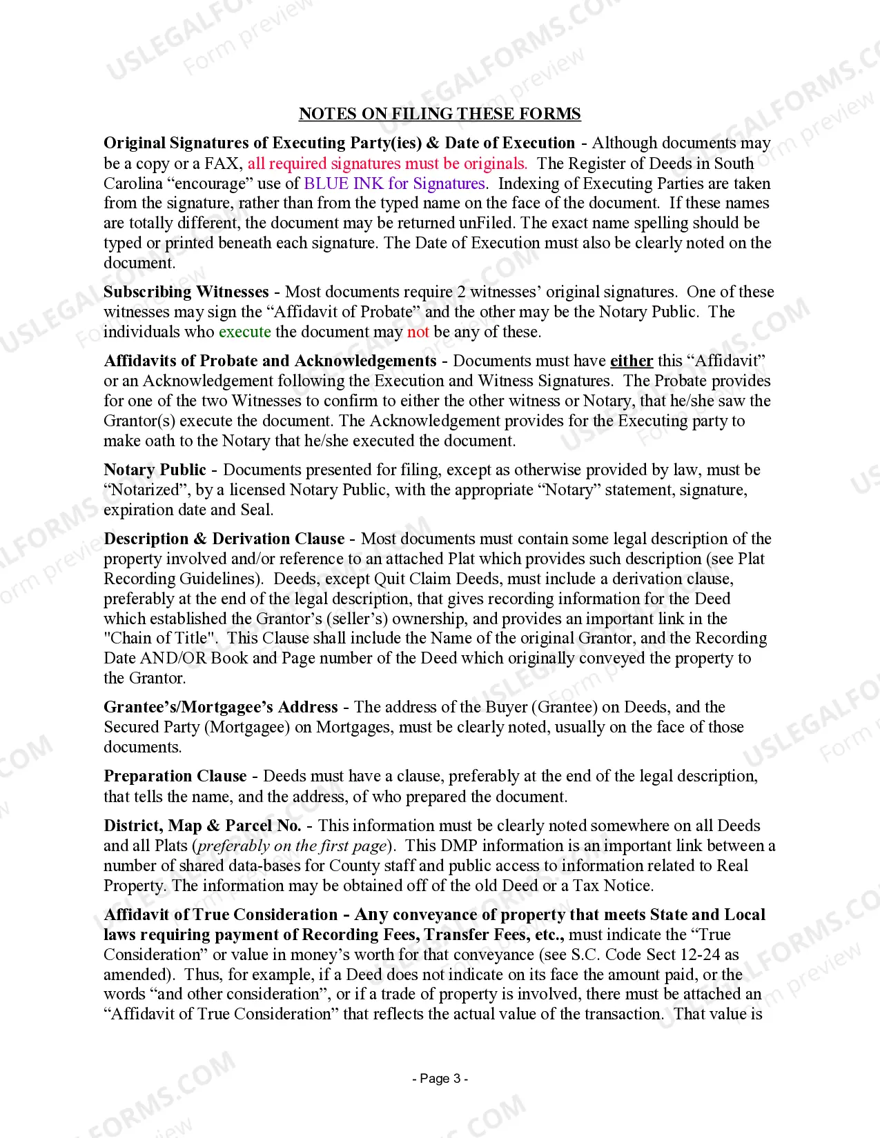 Preview Quitclaim Deed for Three Individuals to One Individual