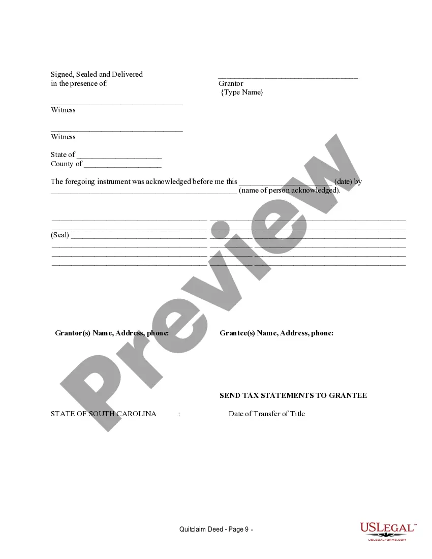 Preview Quitclaim Deed for Three Individuals to Husband and Wife