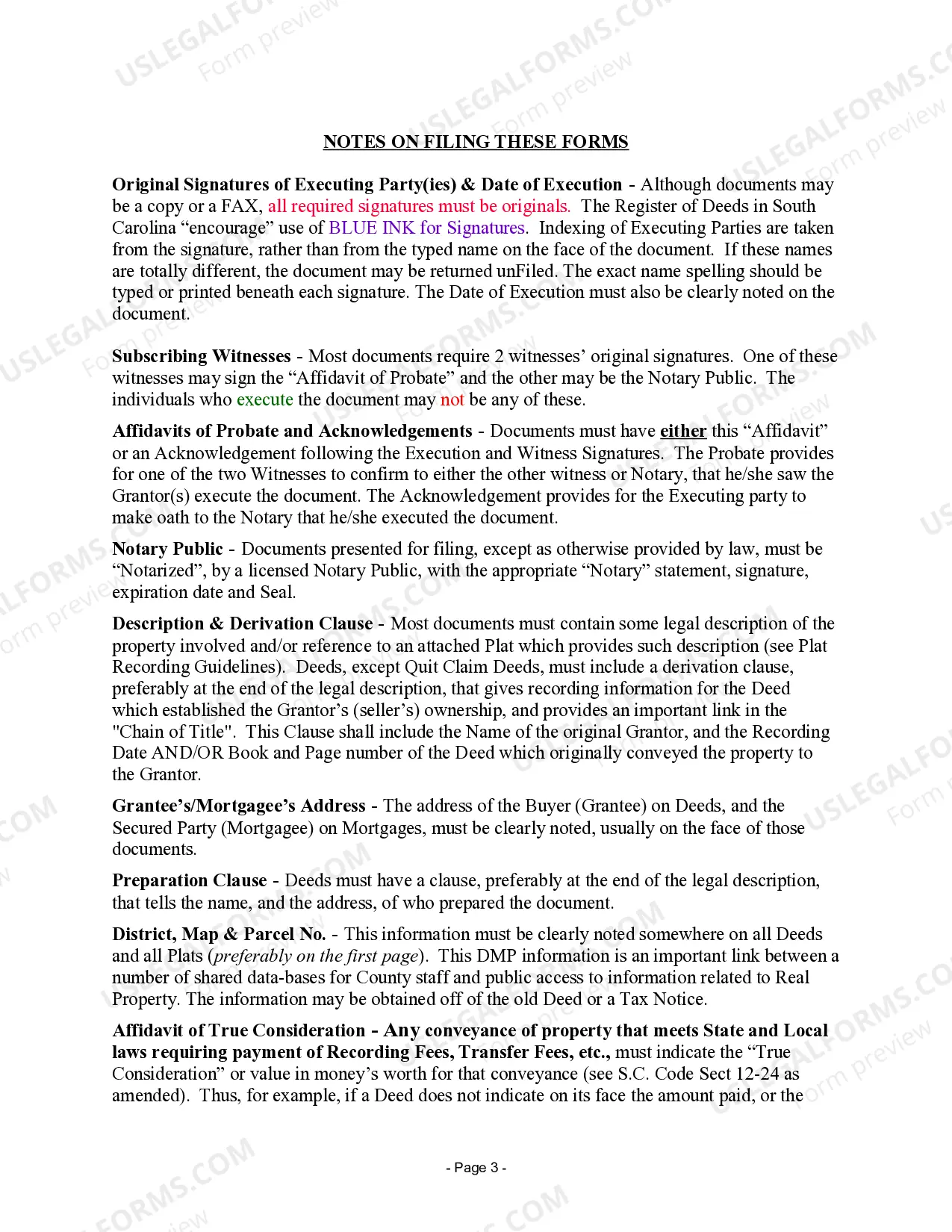 Preview Warranty Deed for Transfer of Life Estate