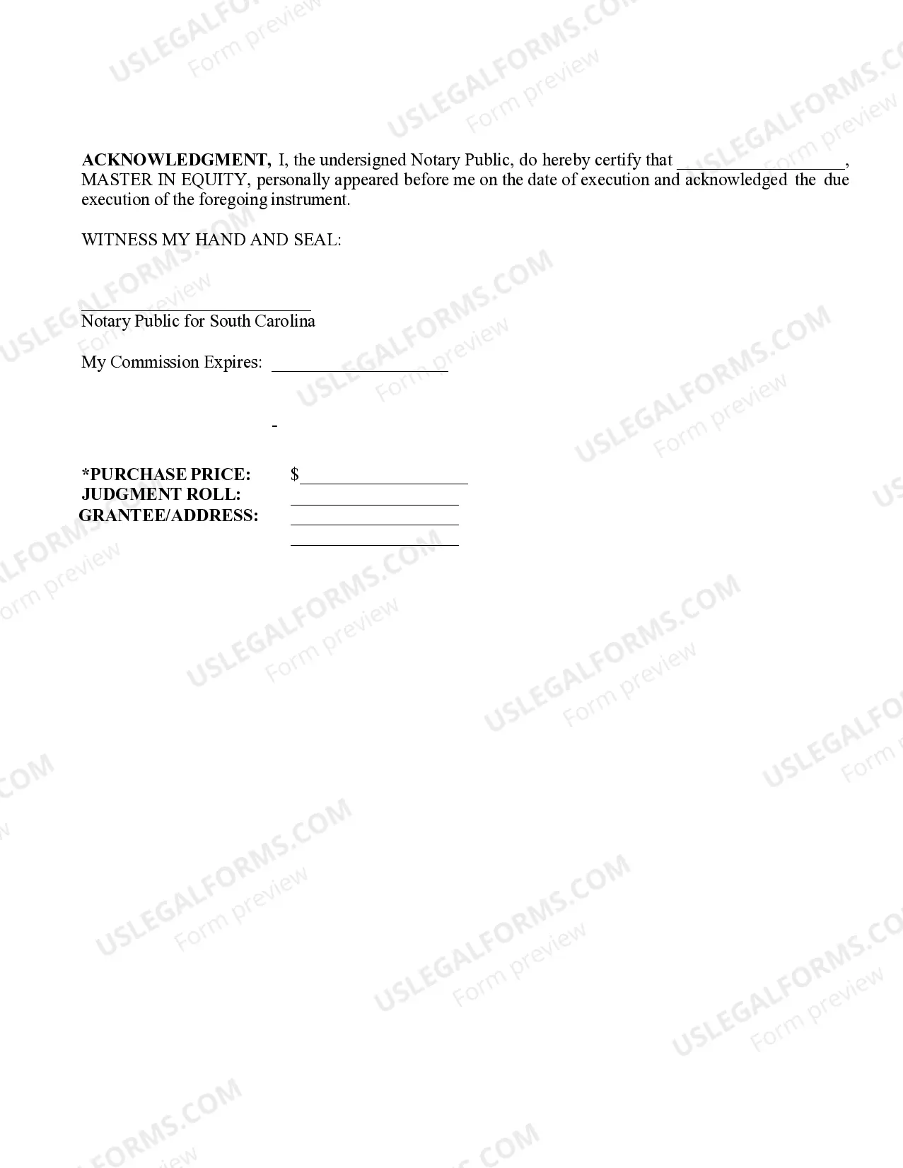 Preview Non-Warranty Deed