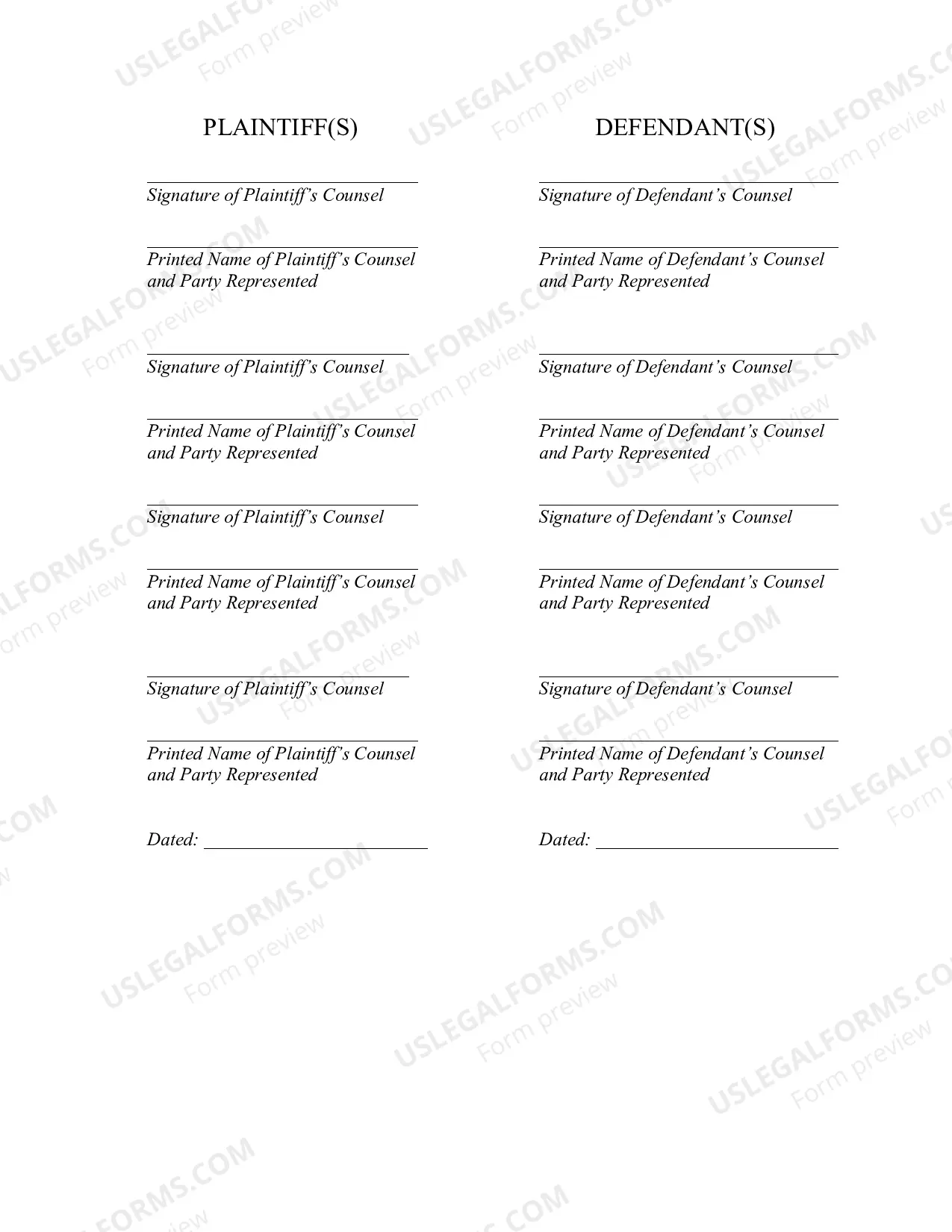 Preview Conference and Scheduling Order (Currie)