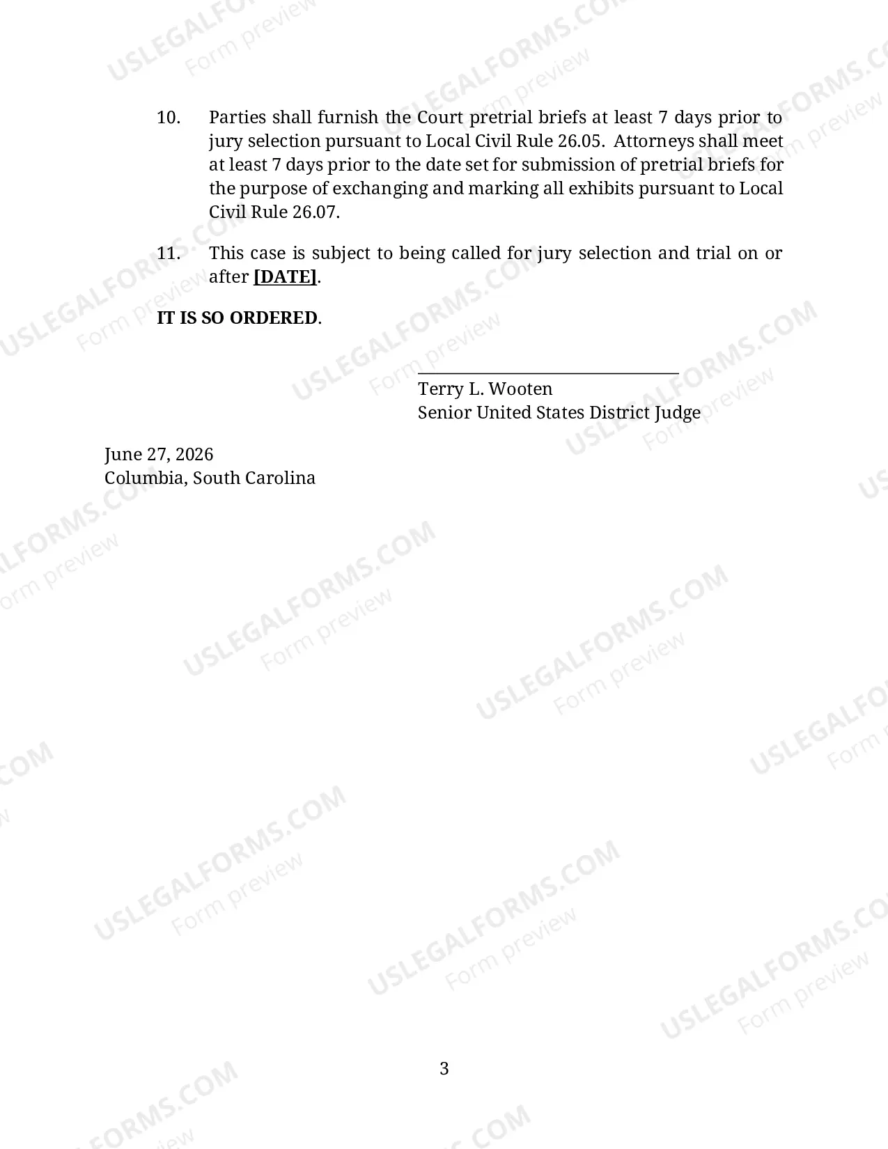 Preview Consent Amended Scheduling Order (Wooten)