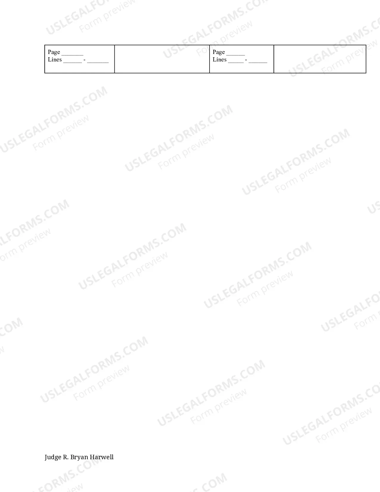 Preview Deposition Designation Form