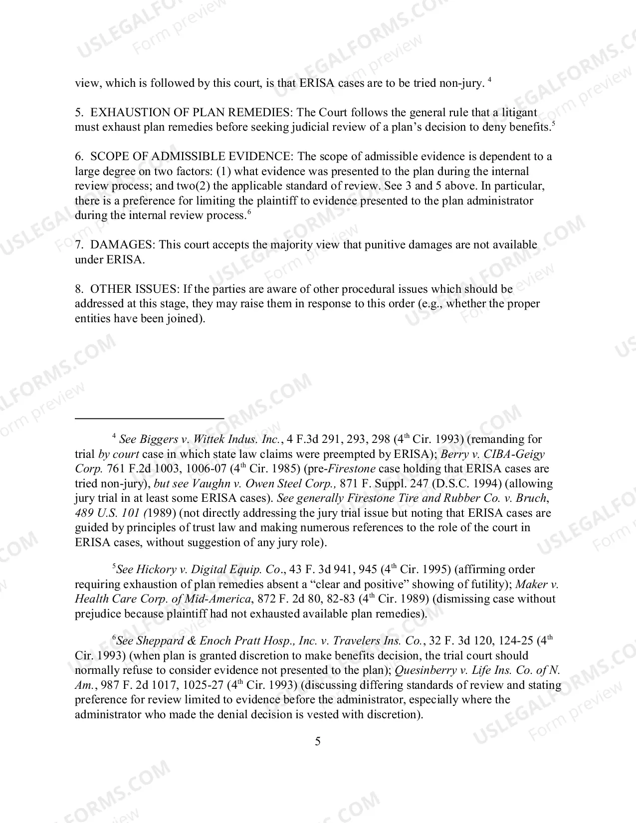 Preview Specialized Case Management Order - Specialized Interrogatories - Joint Stipulation Instructions (ERISA)