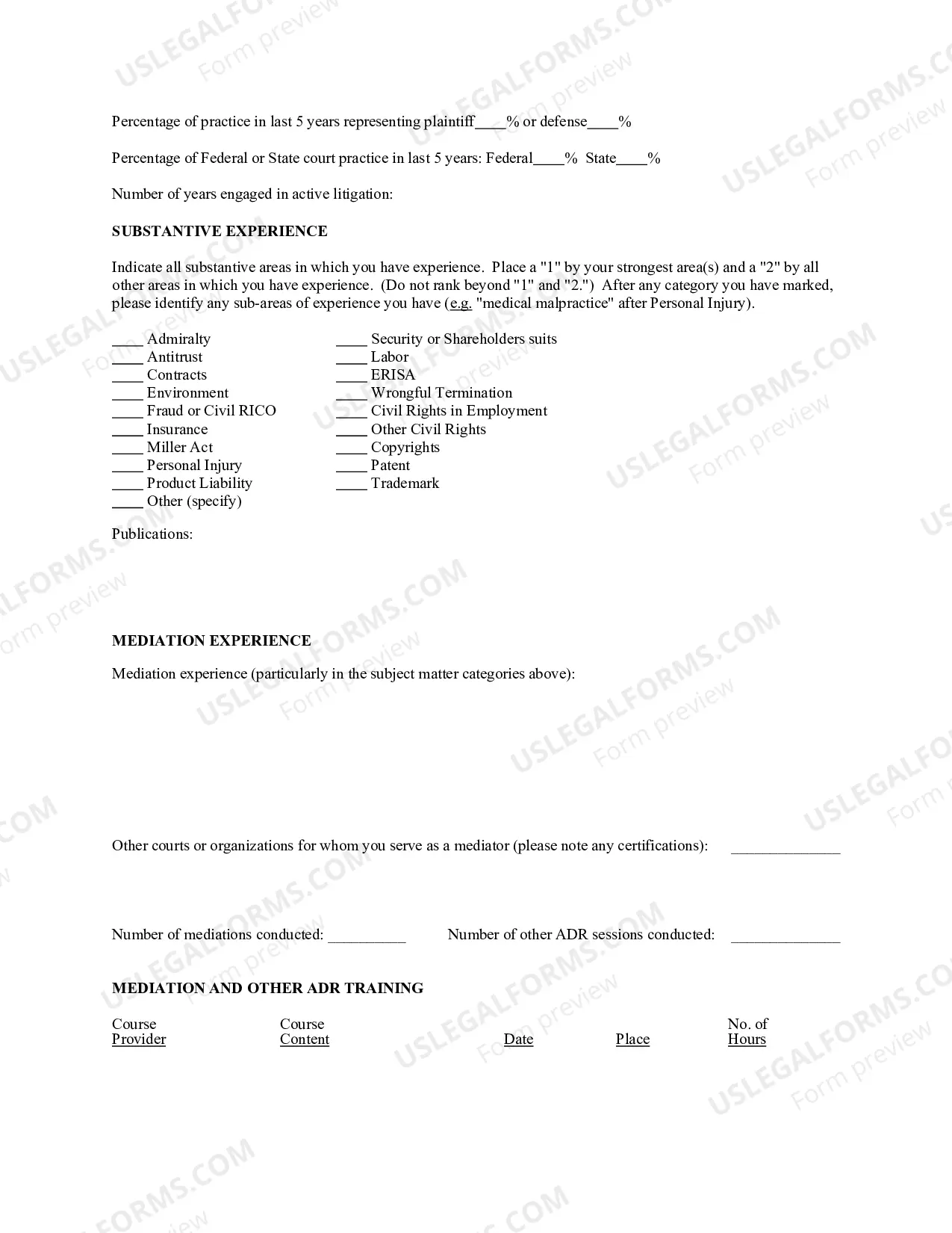 Preview Application For Mediators
