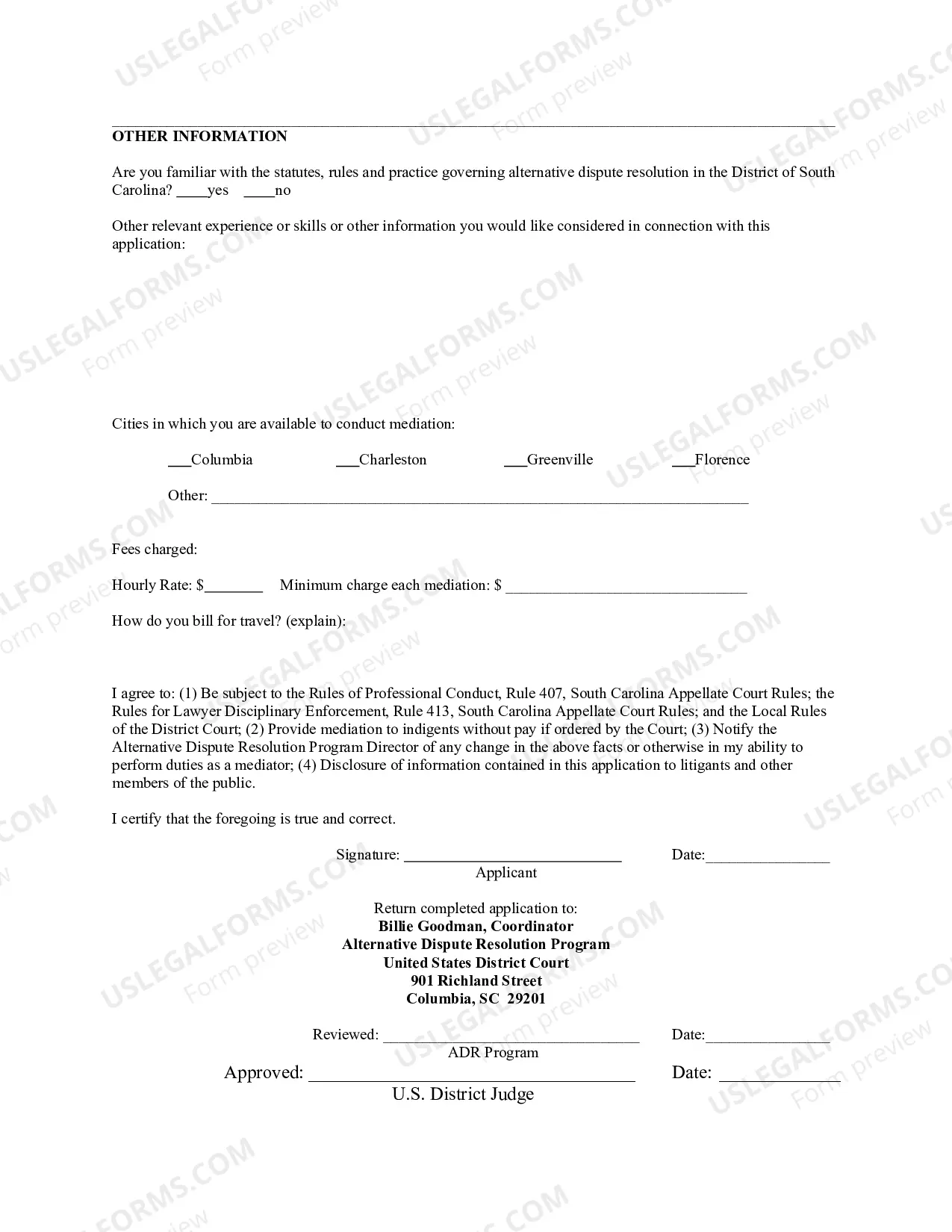Preview Application For Mediators