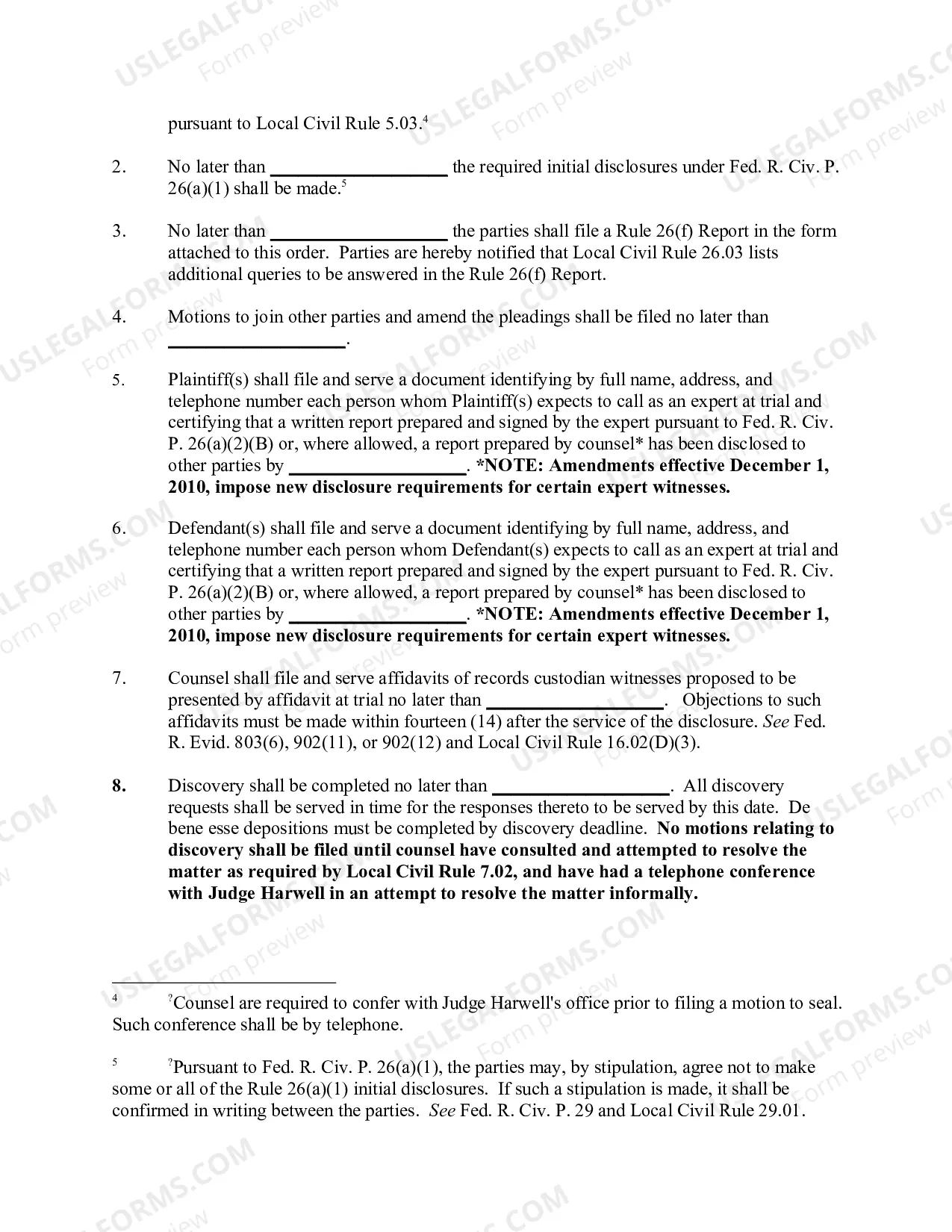 Preview Harwell Consent Amended Scheduling Order