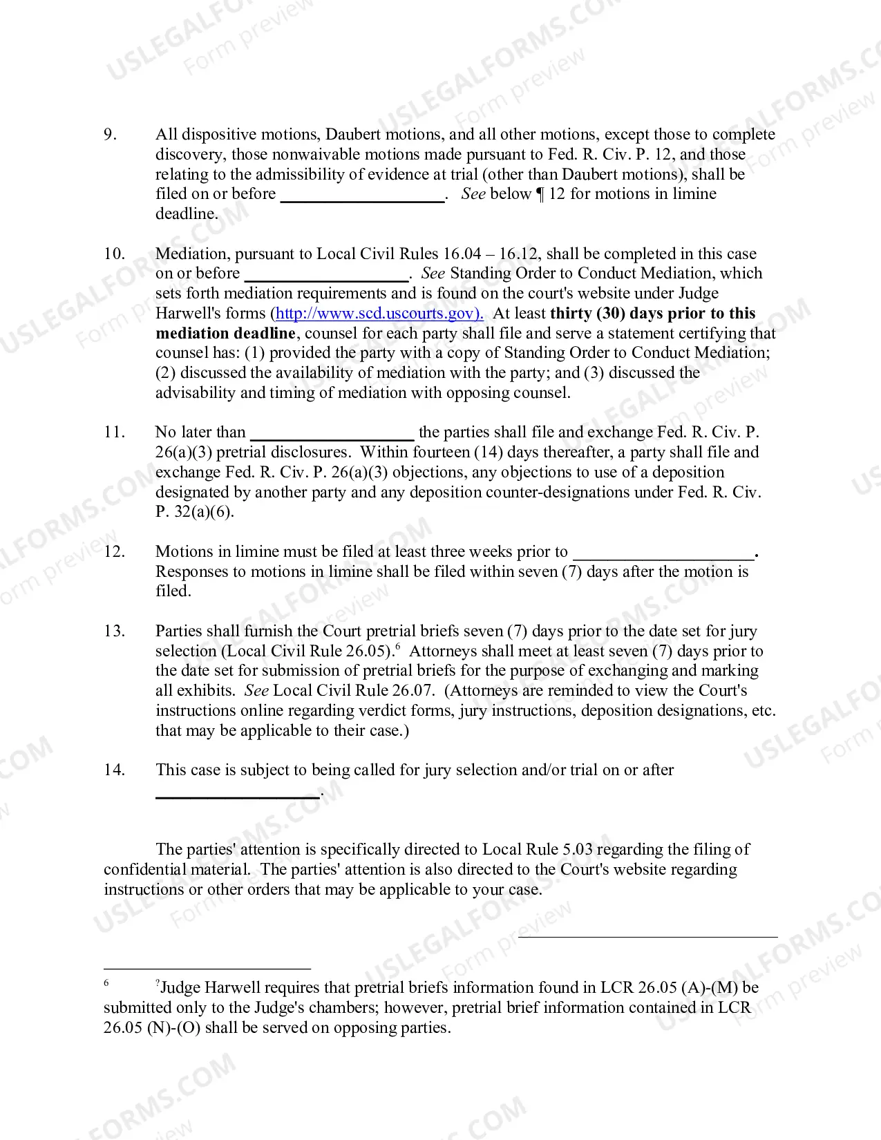 Preview Harwell Consent Amended Scheduling Order