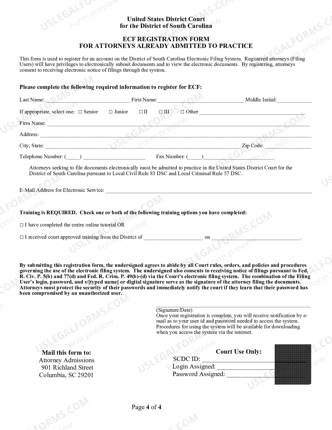 Preview Application Admission to Practice (PDF)