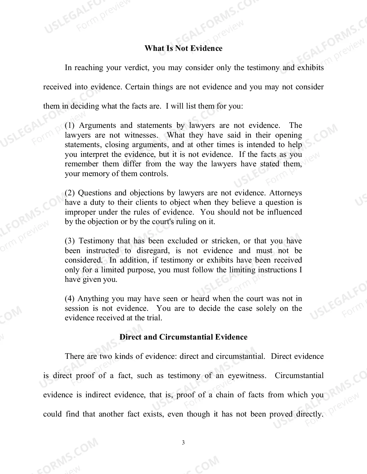 Preview Cain General Civil - Jury Instructions