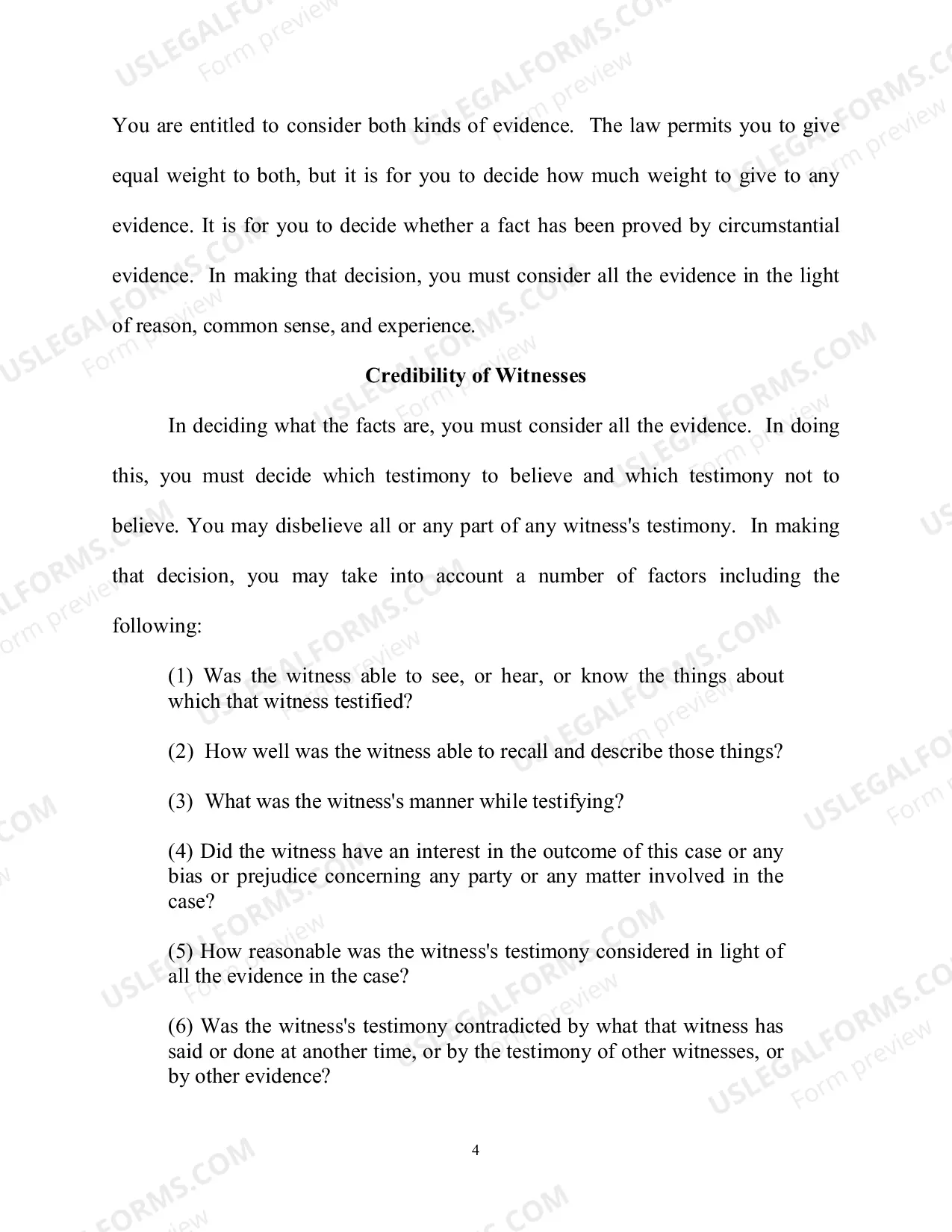 Preview Cain General Civil - Jury Instructions