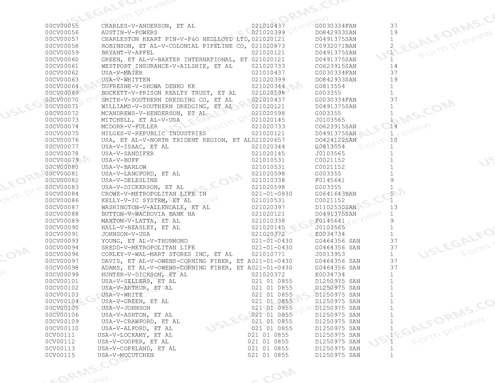 Preview Federal Records Center 2000