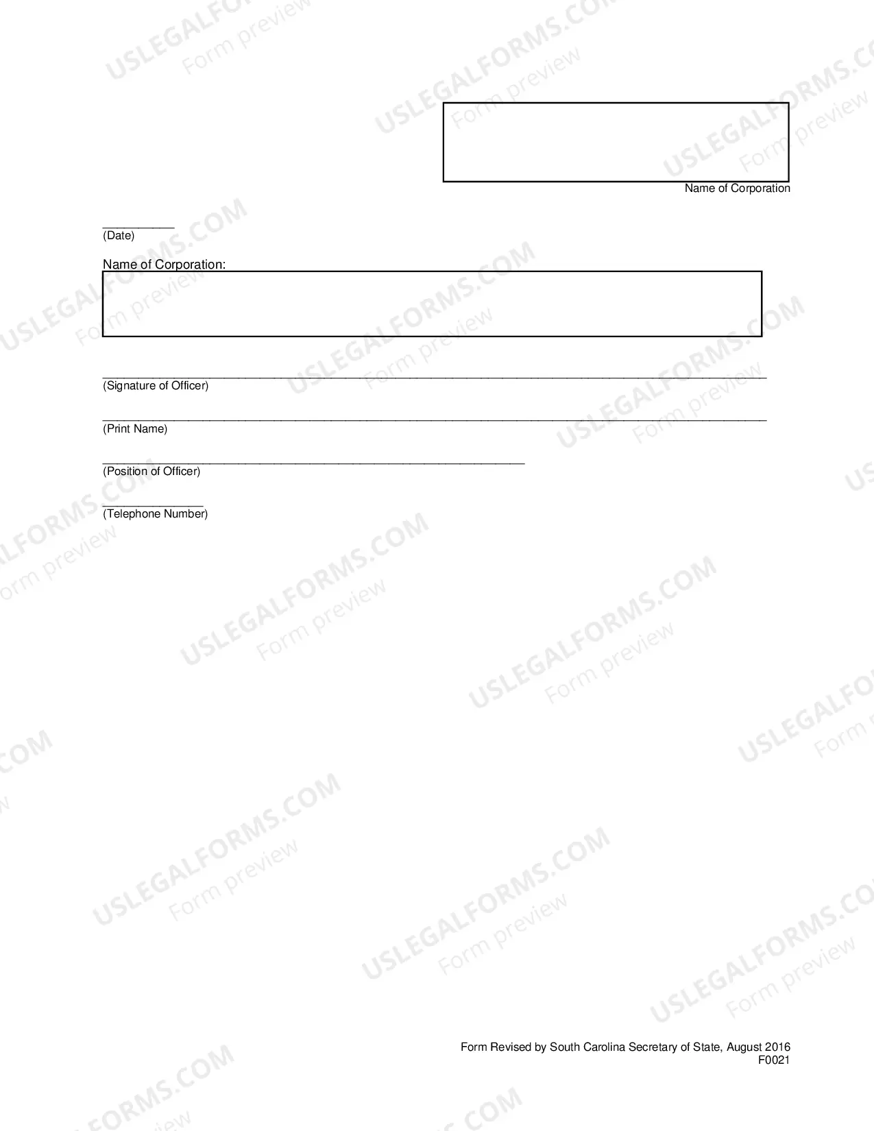Preview Articles of Amendment Termination of Benefit Corporation Status