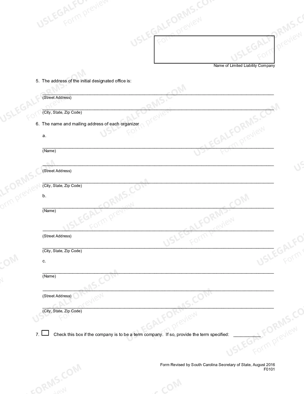 Preview Articles of Conversion - Corporation To LLC