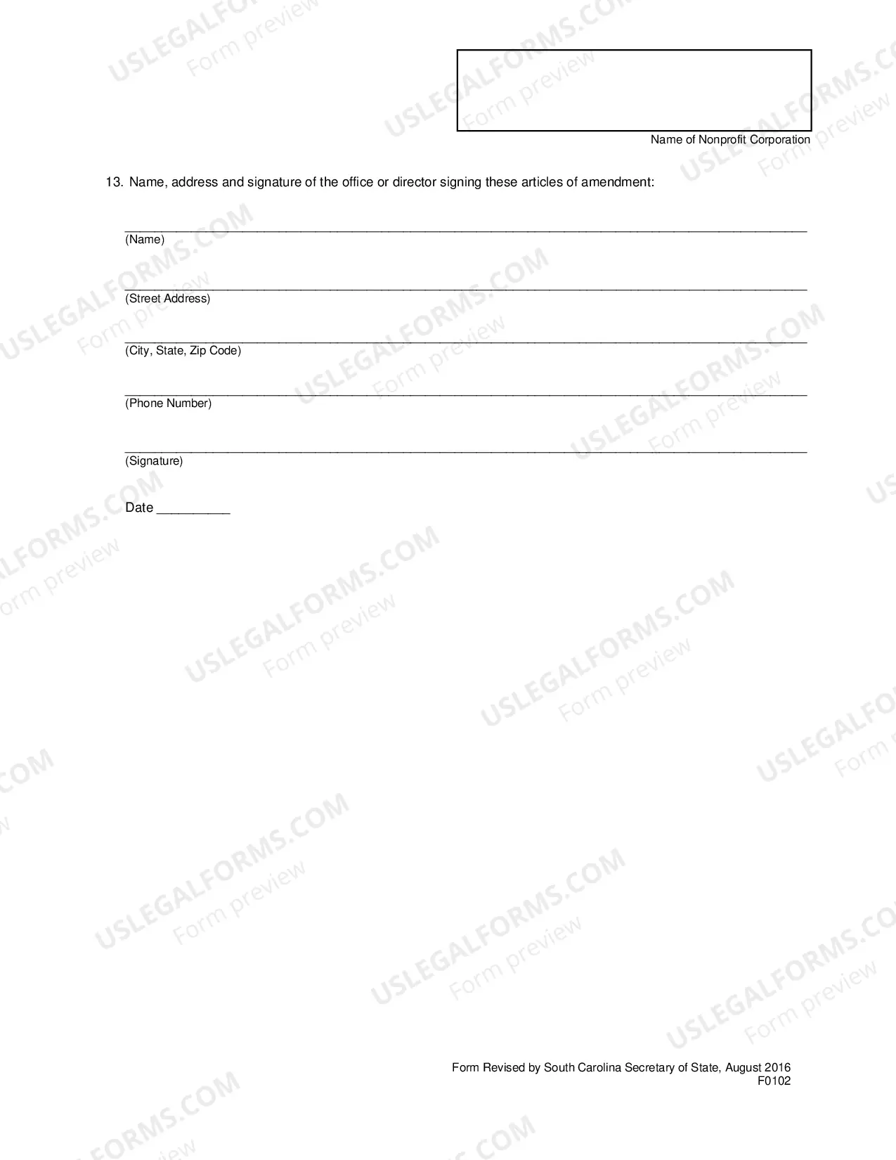 Preview Articles of Conversion - Corporation To Nonprofit Corporation
