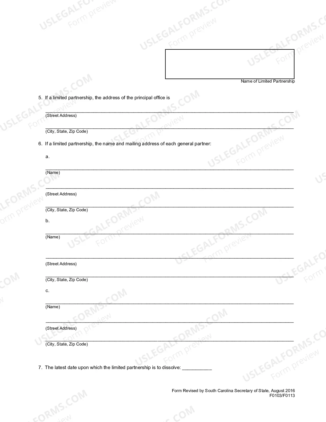 Preview Articles of Conversion - Corporation To Partnership Or Limited Partnership