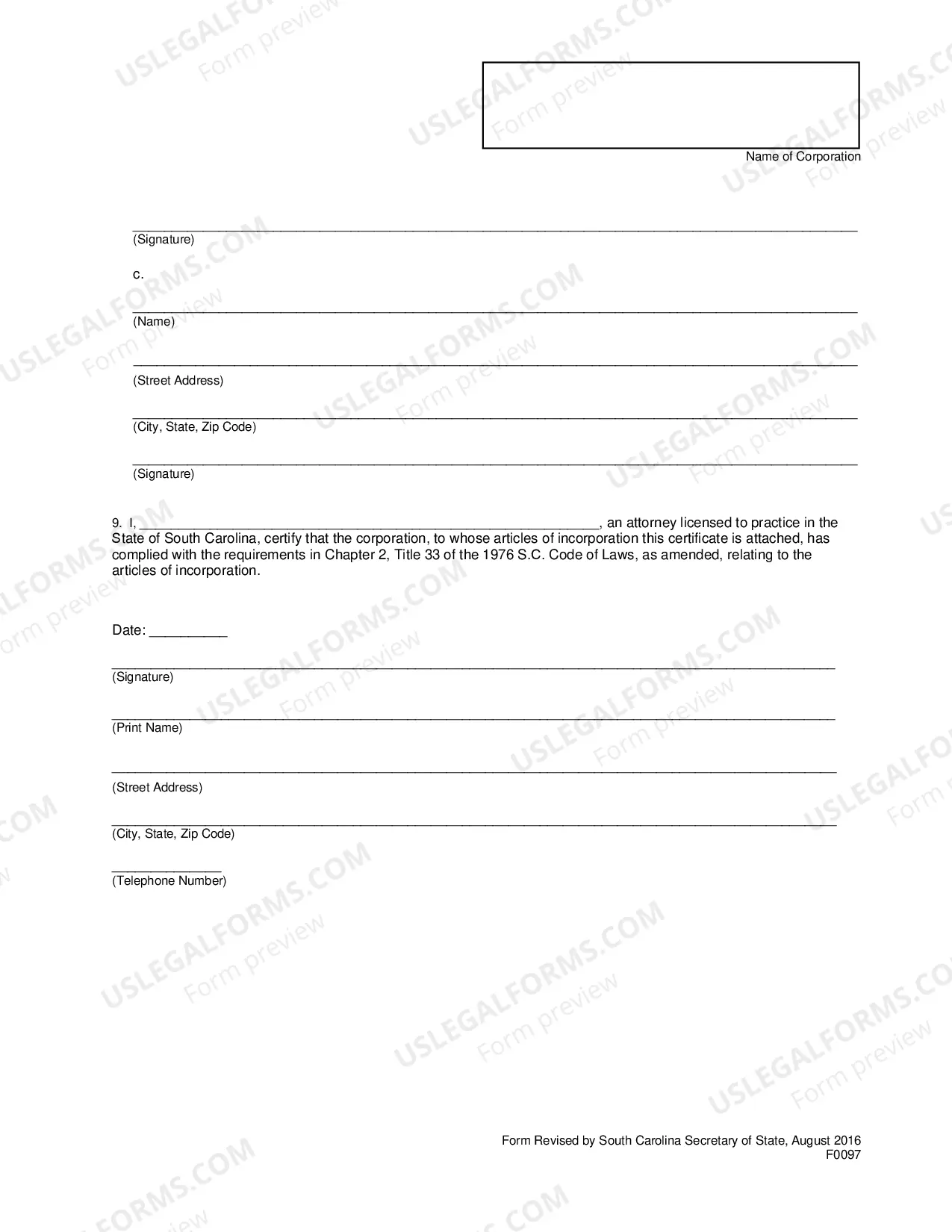 Preview Articles of Conversion - LLC To Corporation