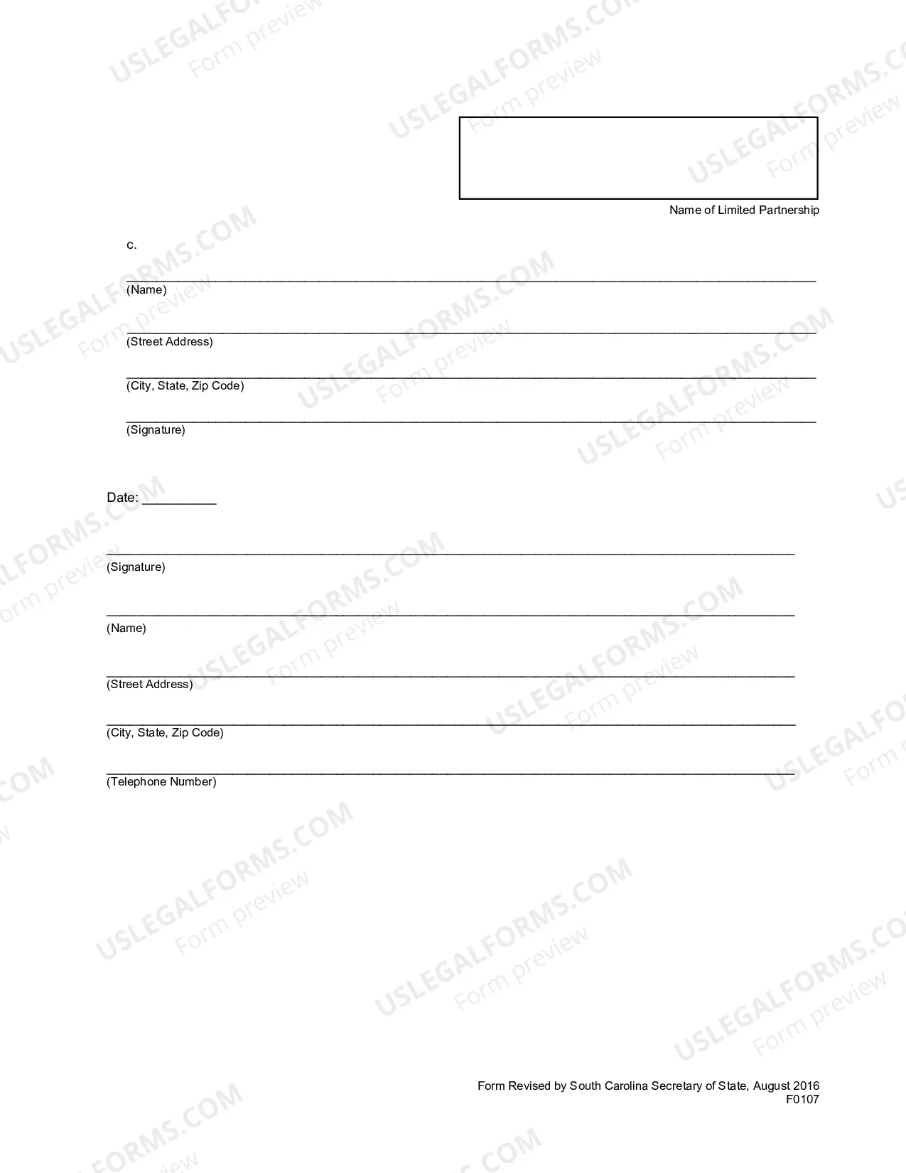 Preview Articles of Conversion - LLC To Limited Partnership