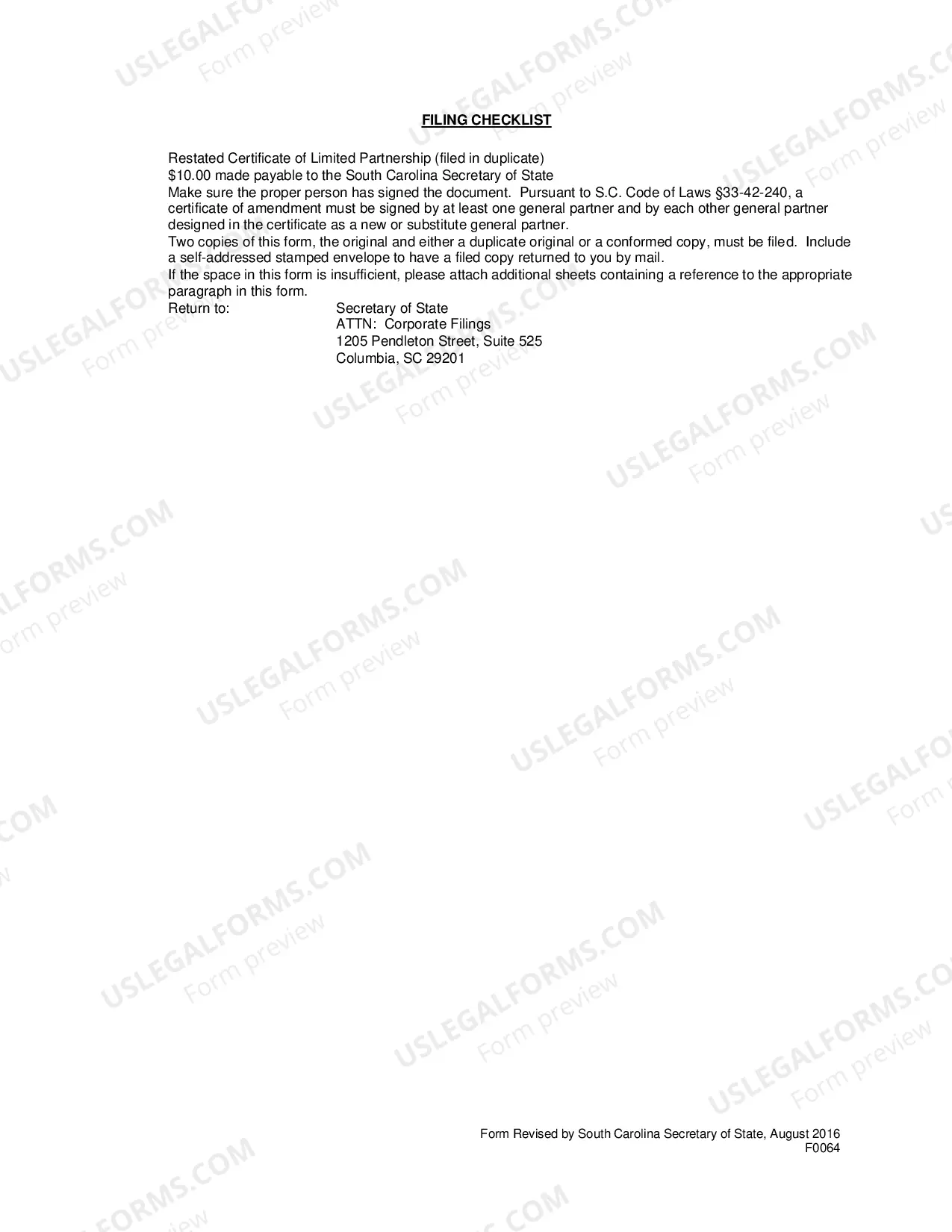 Preview Restated Certificate of Limited Partnership