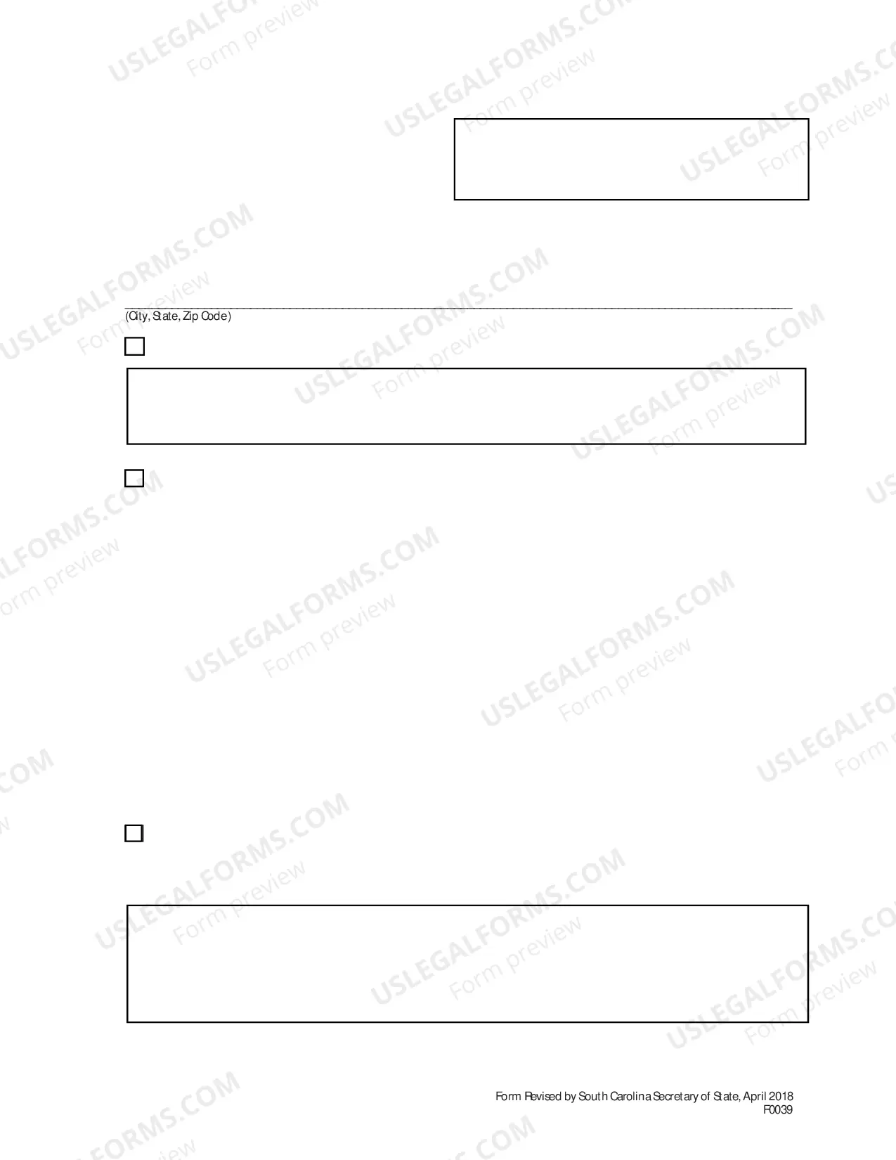 Preview Application By Foreign Nonprofit Corporation For Amended Certificate of Authority