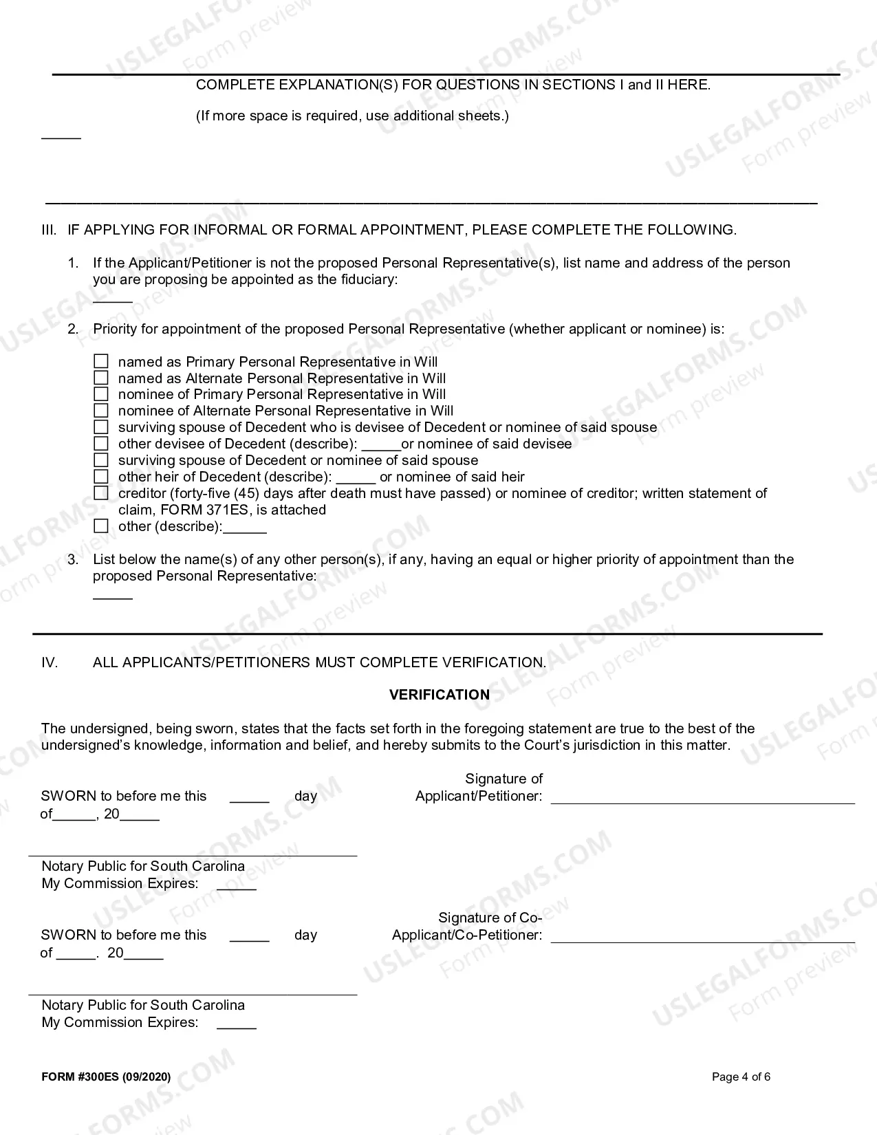 Preview Application (Informal) / Petition (Formal) for Probate of Will or Appointment (Mandatory)