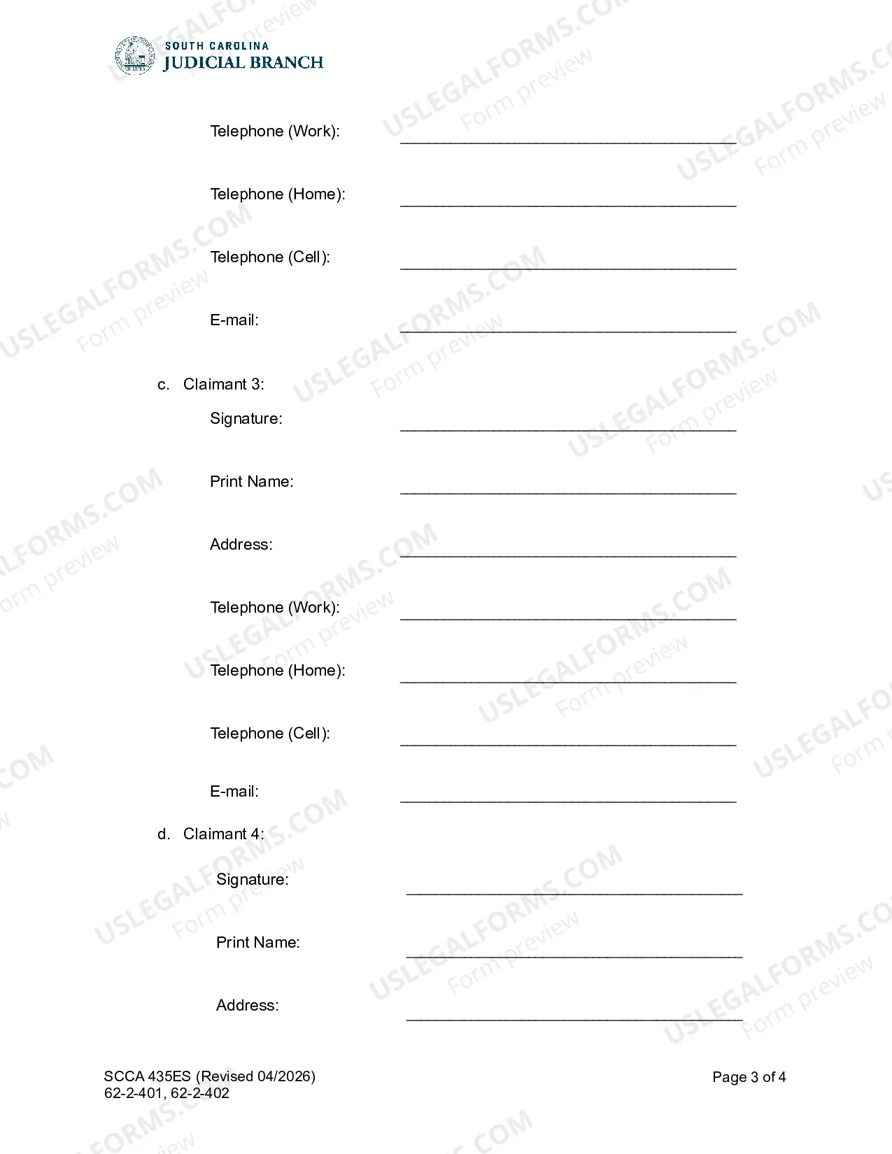 Preview Exempt Property Claim