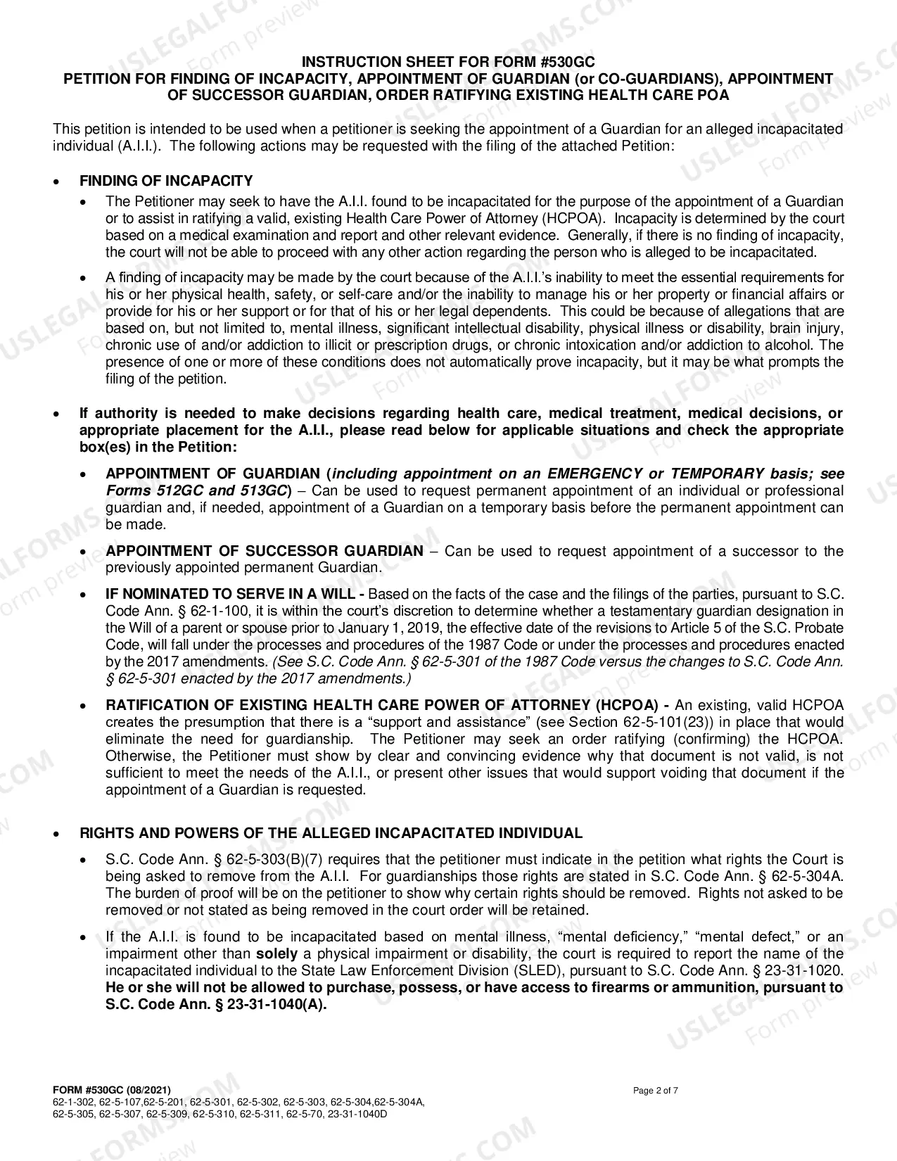 Preview Petition for Finding of Incapacity and/or Appointment of Guardian (Mandatory)