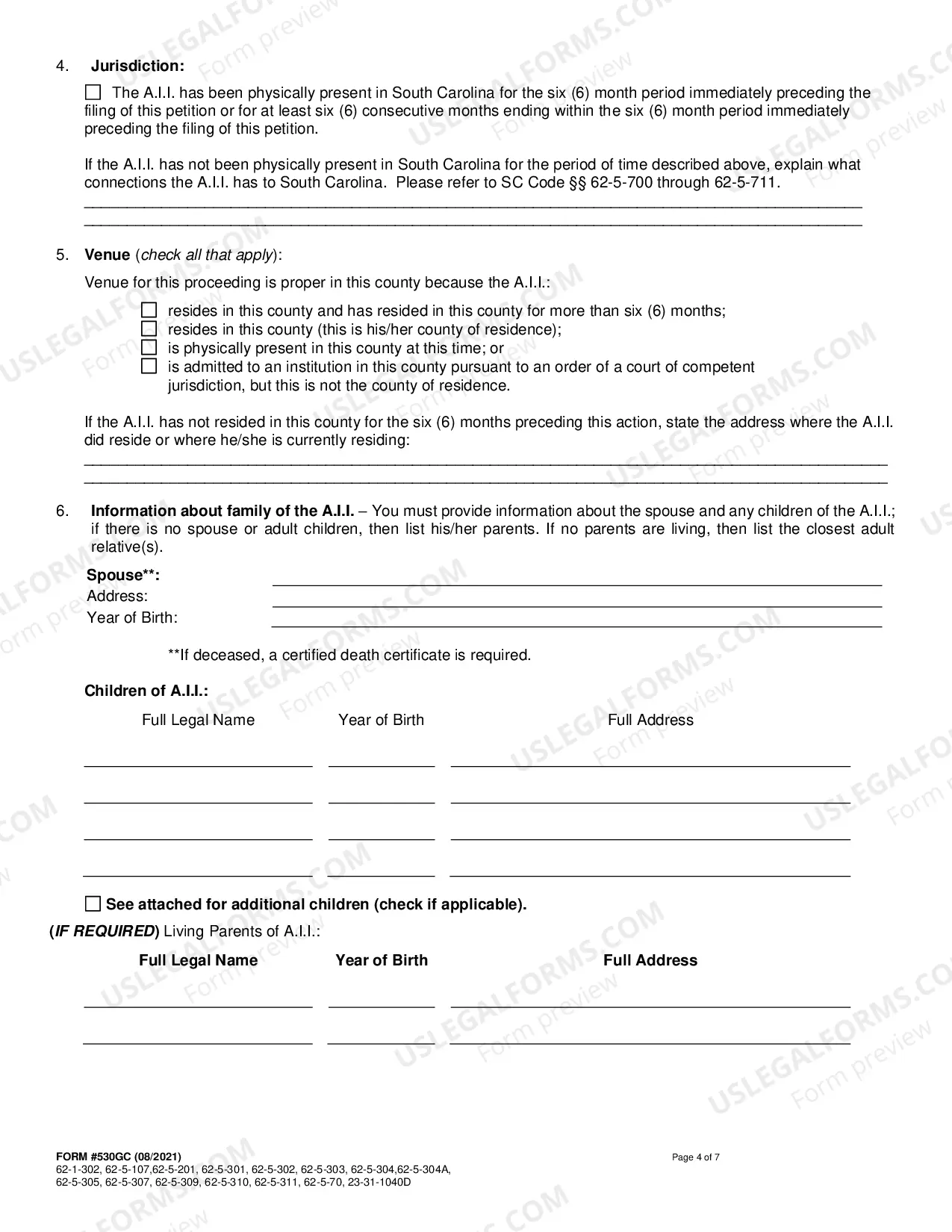 Preview Petition for Finding of Incapacity and/or Appointment of Guardian (Mandatory)