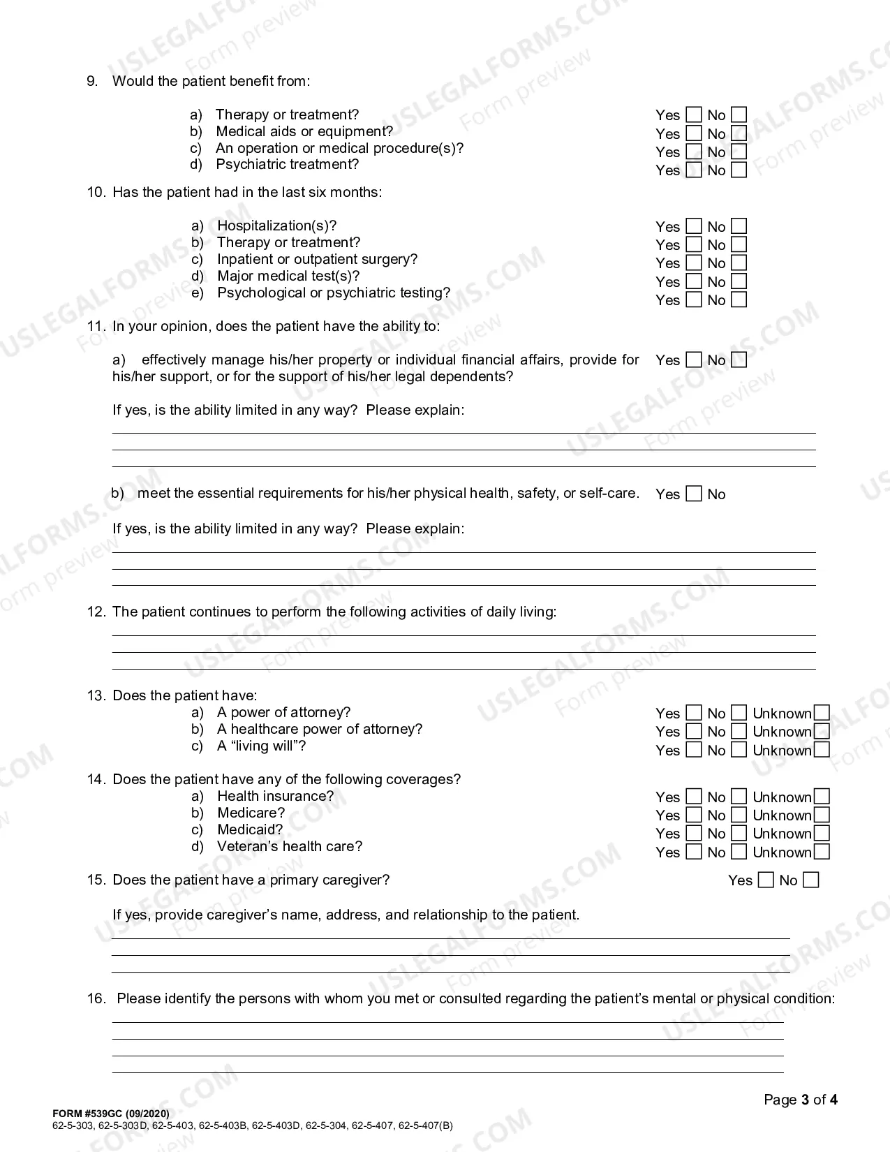 Preview Examiner's Report