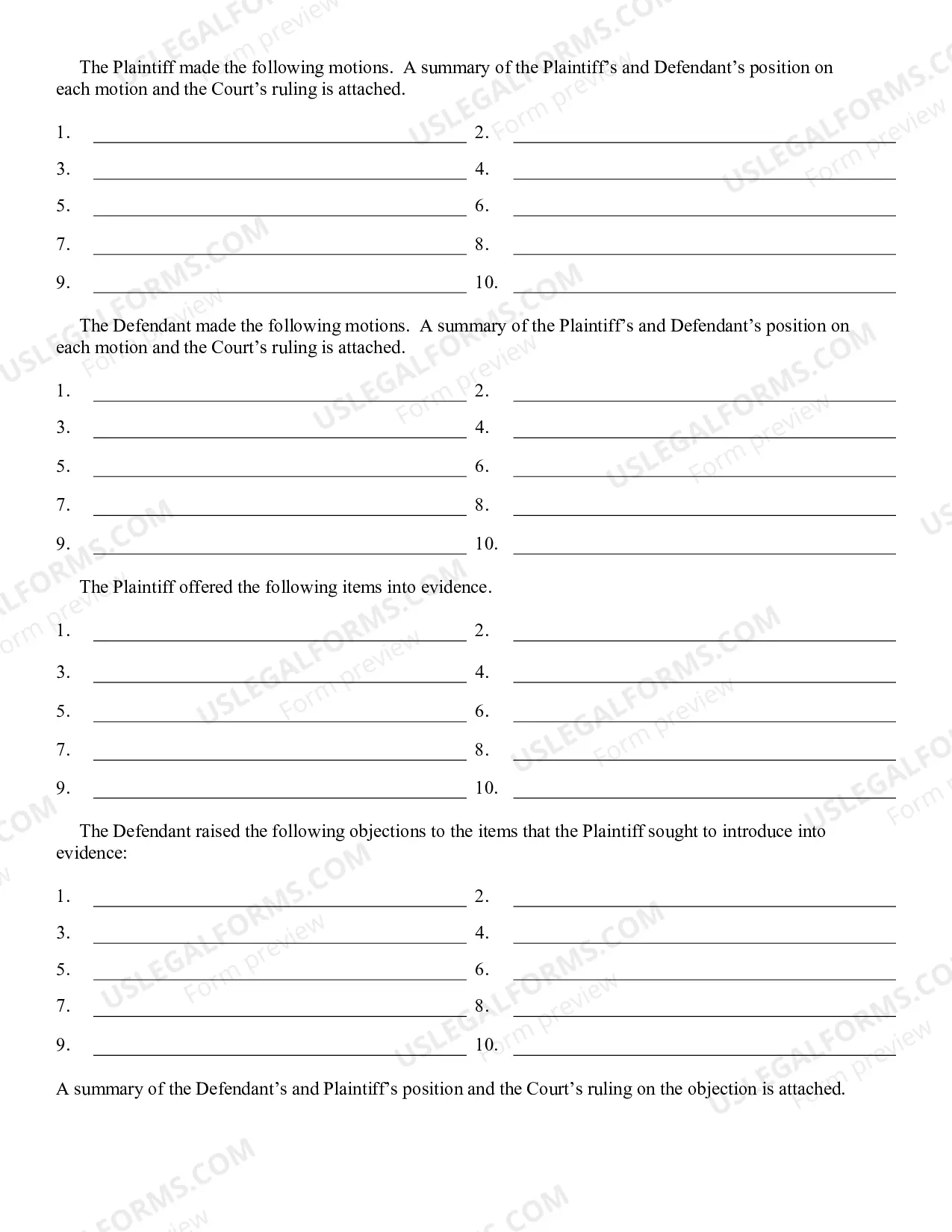 Preview Return of Civil Appeal