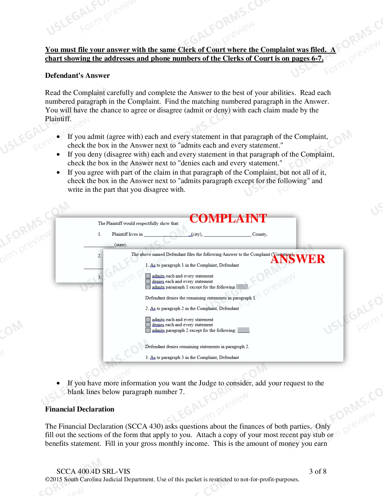 Preview SRL-Visitation Defendant Instructions