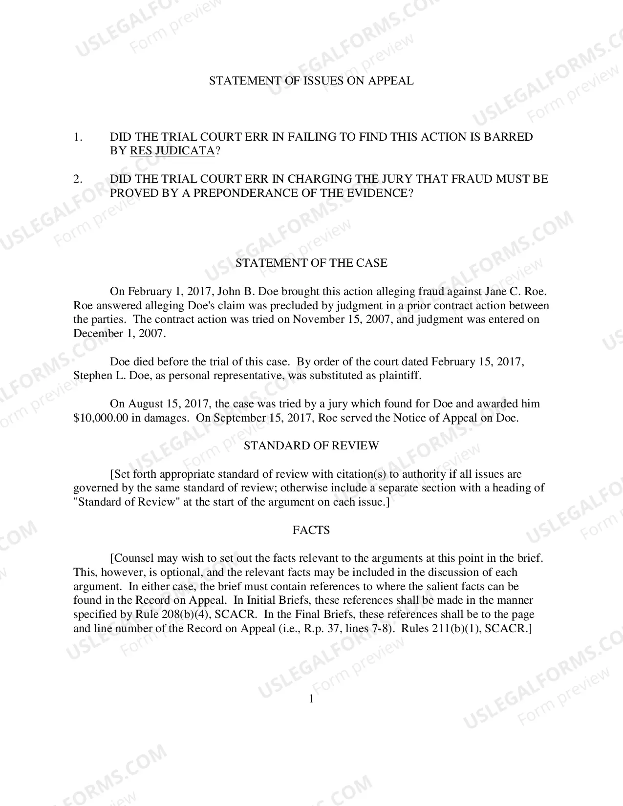 Preview Form 13 - Brief of Appellant