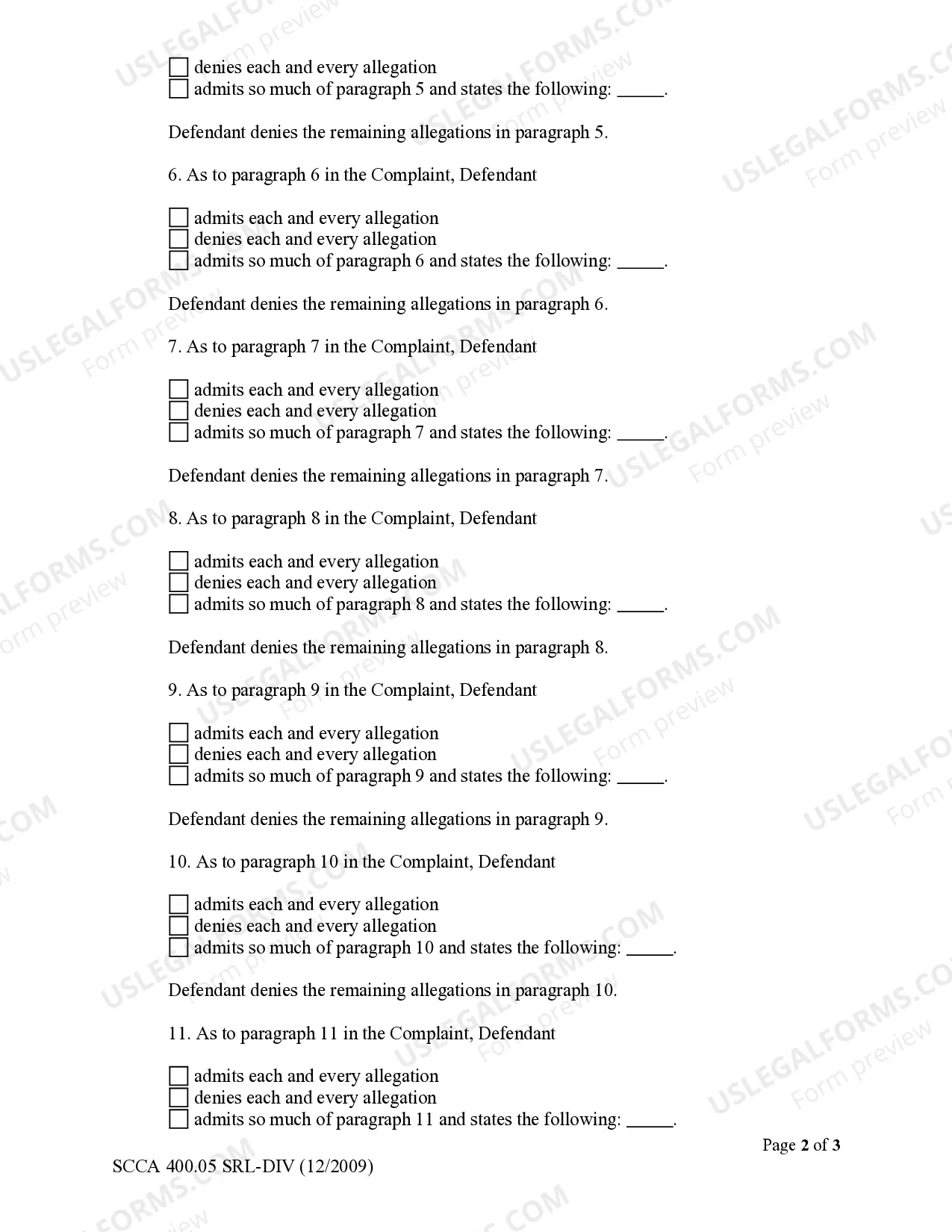 Preview Defendant's Answer
