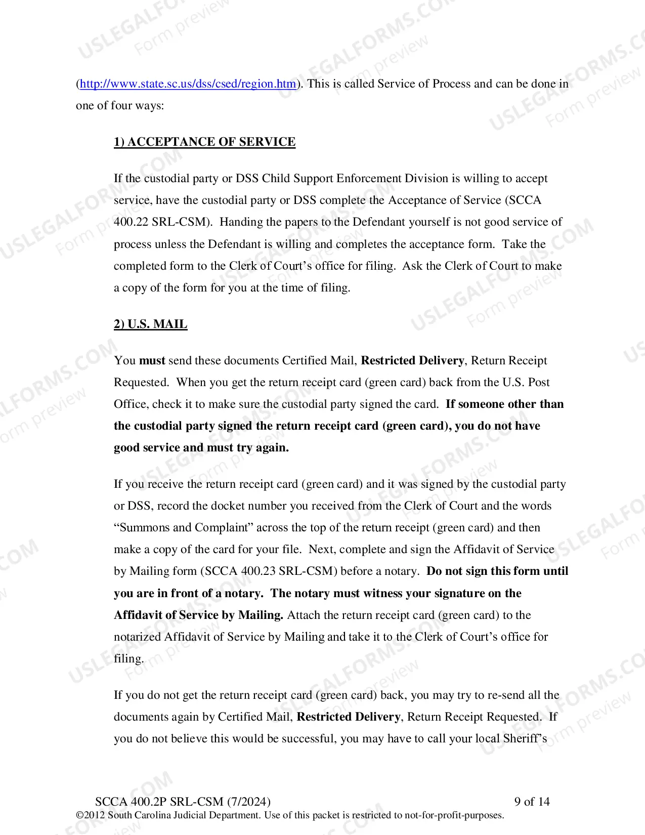 Preview Plaintiff's Instructions - Decrease Child Support