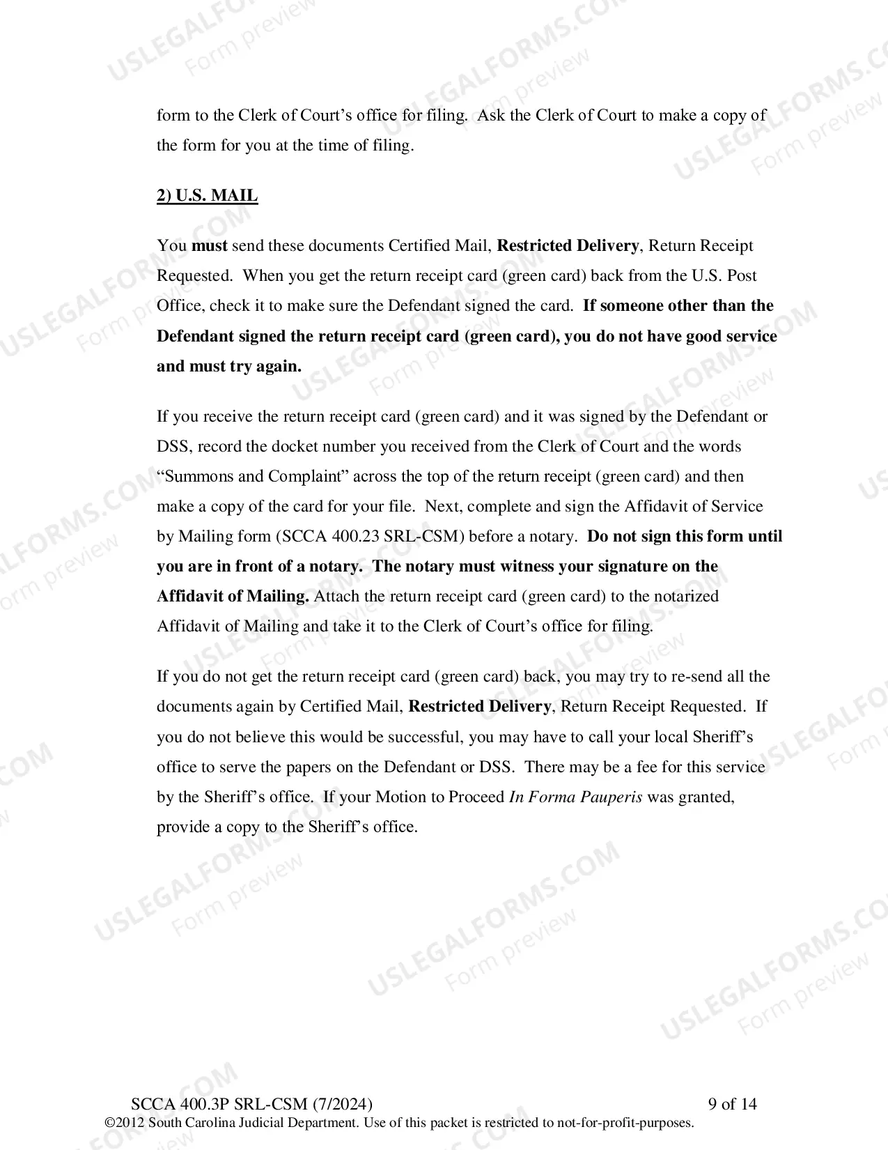 Preview Plaintiff's Instructions - Increase Child Support
