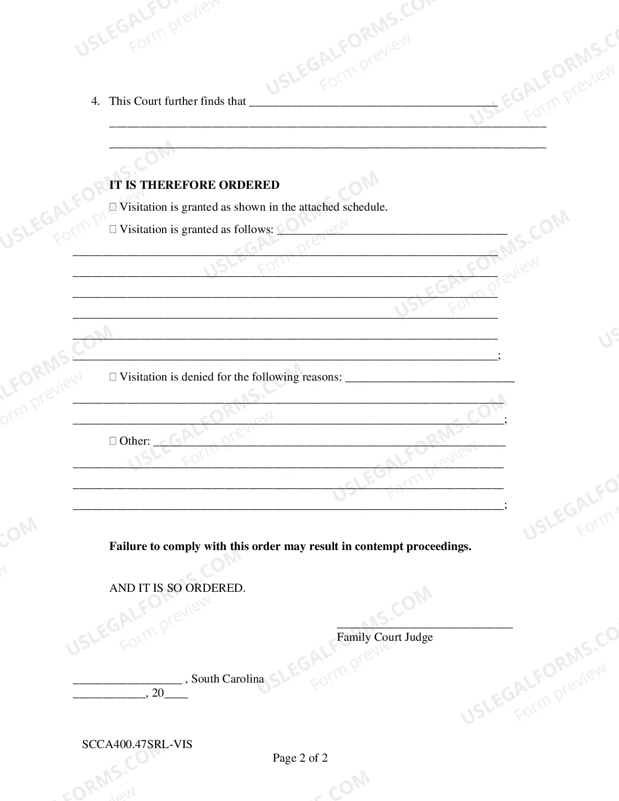 Preview Proposed Order