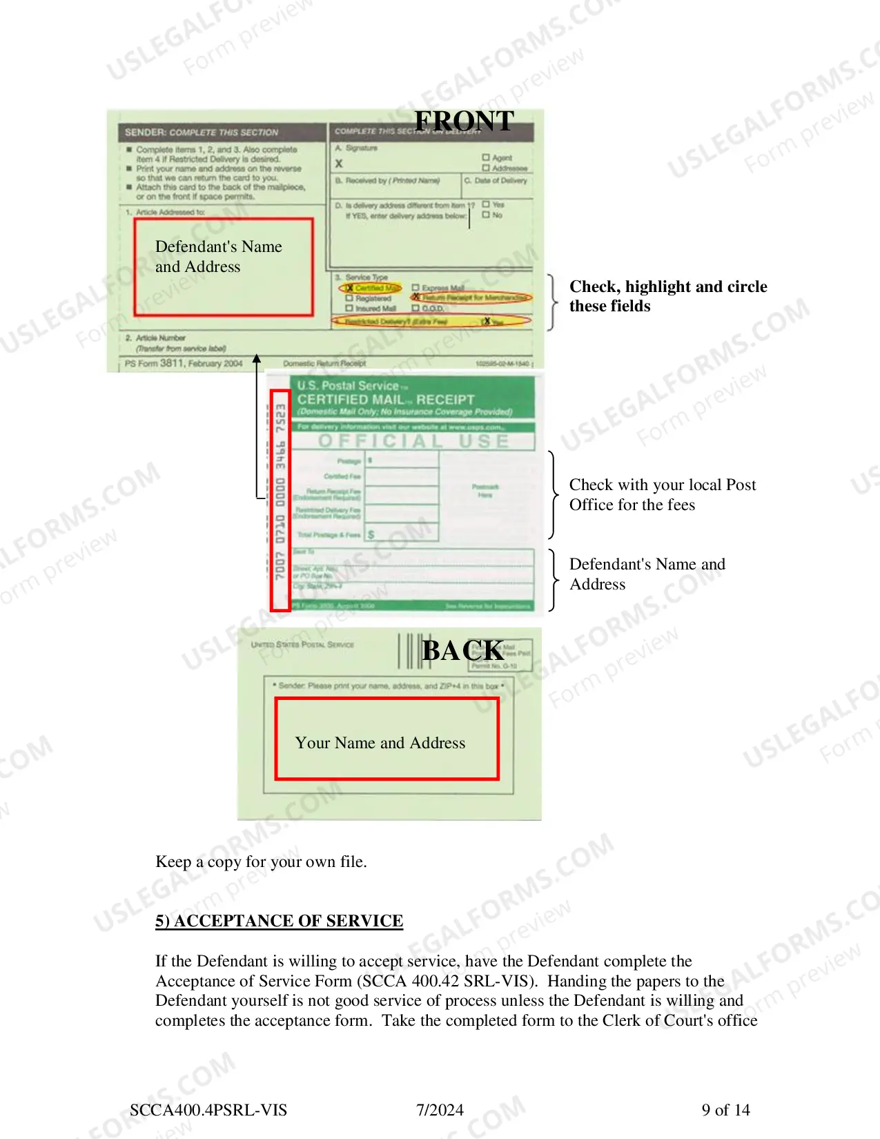 Preview SRL-Visitation Plaintiff Instructions