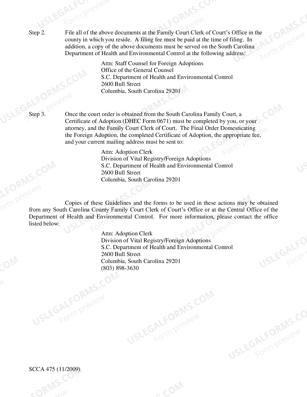 Preview Guidelines for Obtaining a Certificate of Foreign Birth: Domestication of Foreign Adoptions