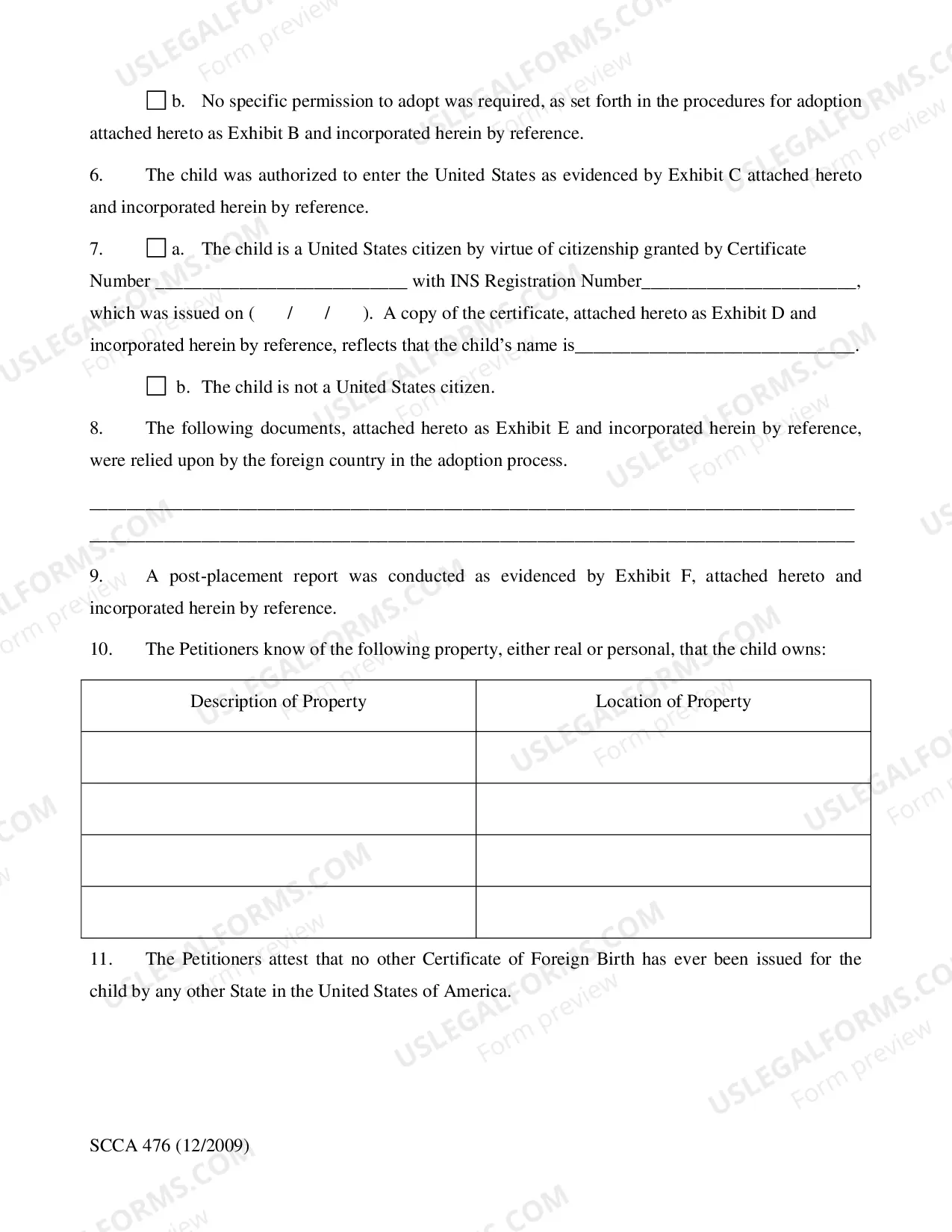 Preview Petition for Domestication of Foreign Adoption