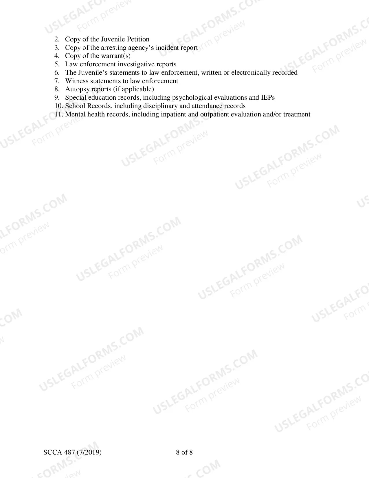 Preview Order for Competency Evaluation to Stand Trial