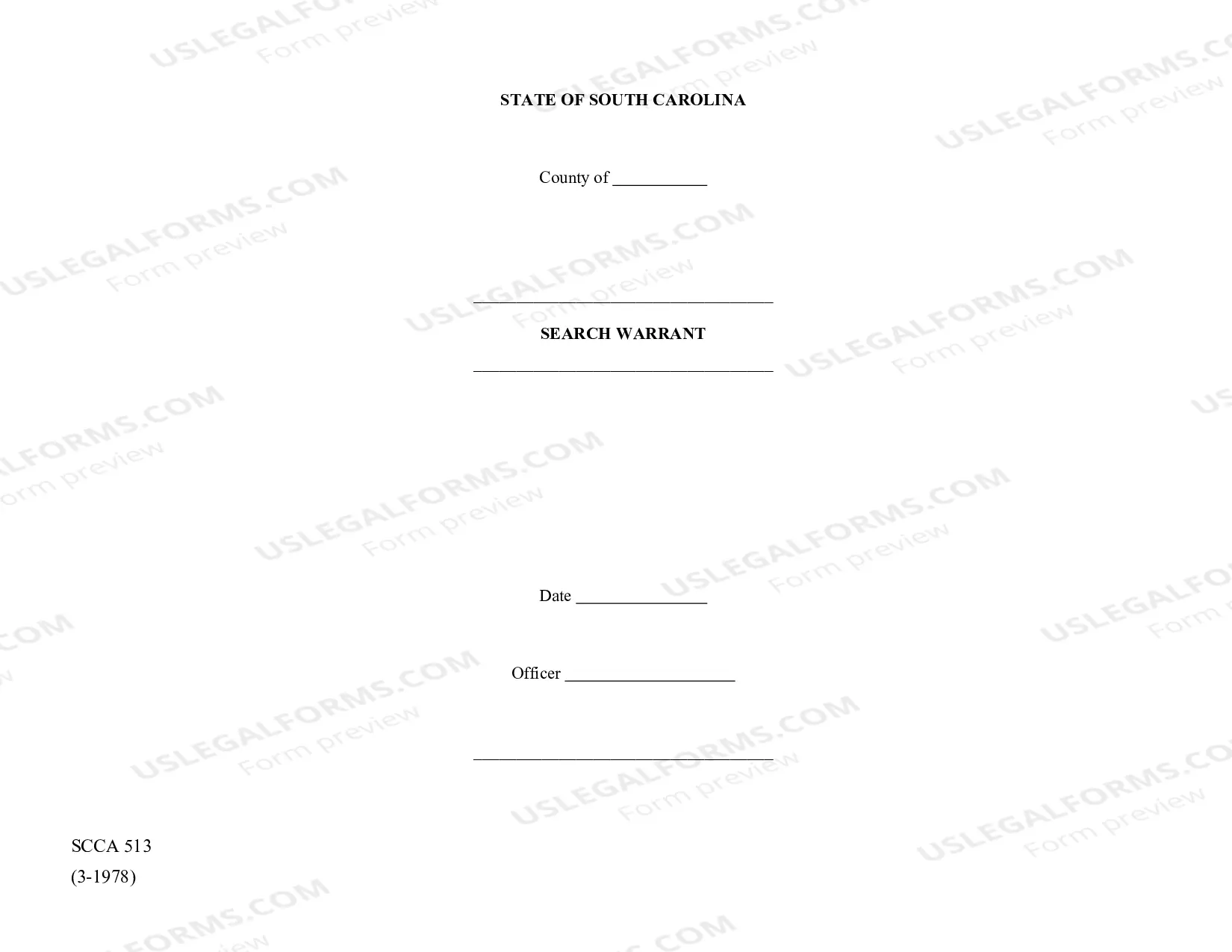 Preview Search Warrant
